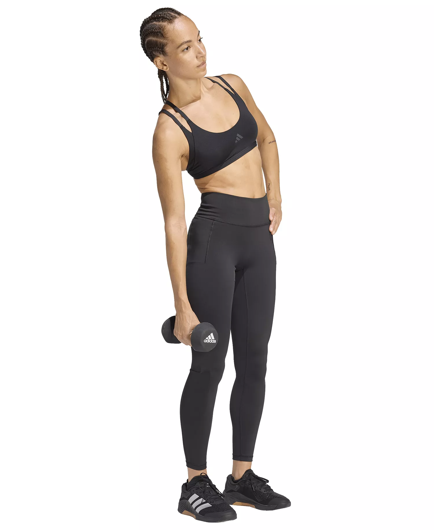 Women's Optime Workout Training Leggings - Black - 2XL
