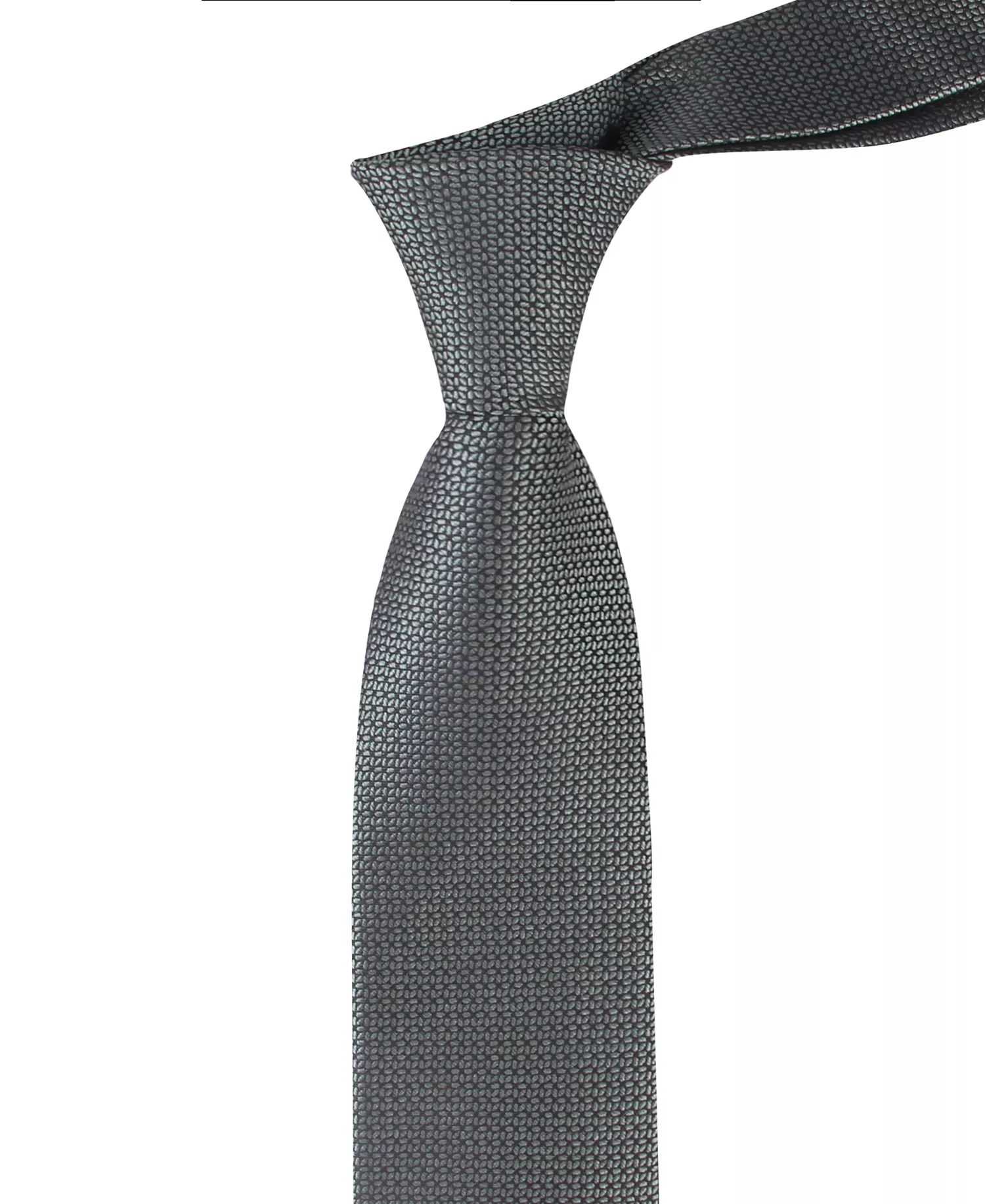 Men's Lily Micro Geometric Tie - Gray - ONE SIZE
