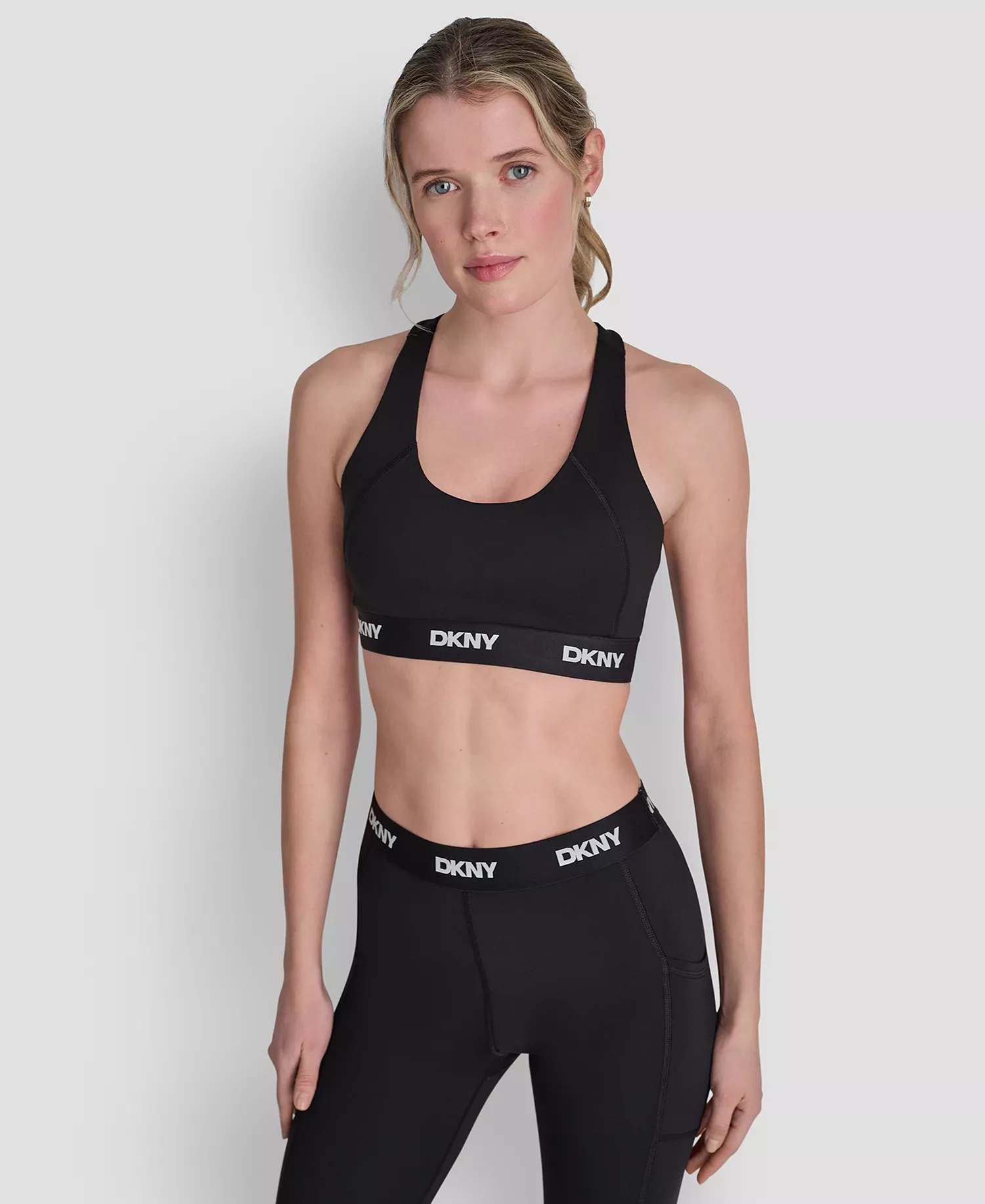 Women's Balance Compression Logo Sports Bra - Black - L