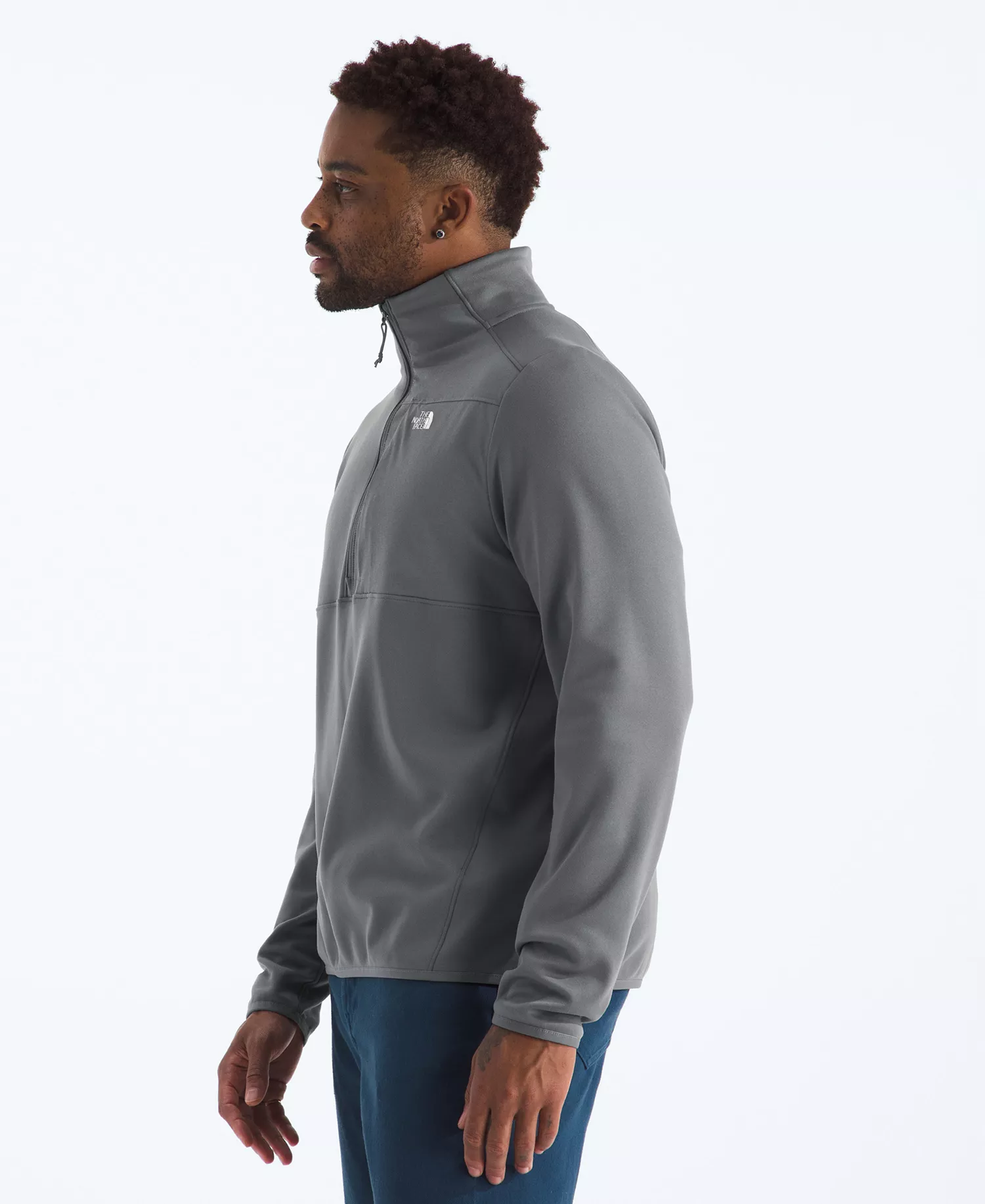 Men's TNF Performance Quarter-Zip Jacket - Smoked Pearl - 2XL