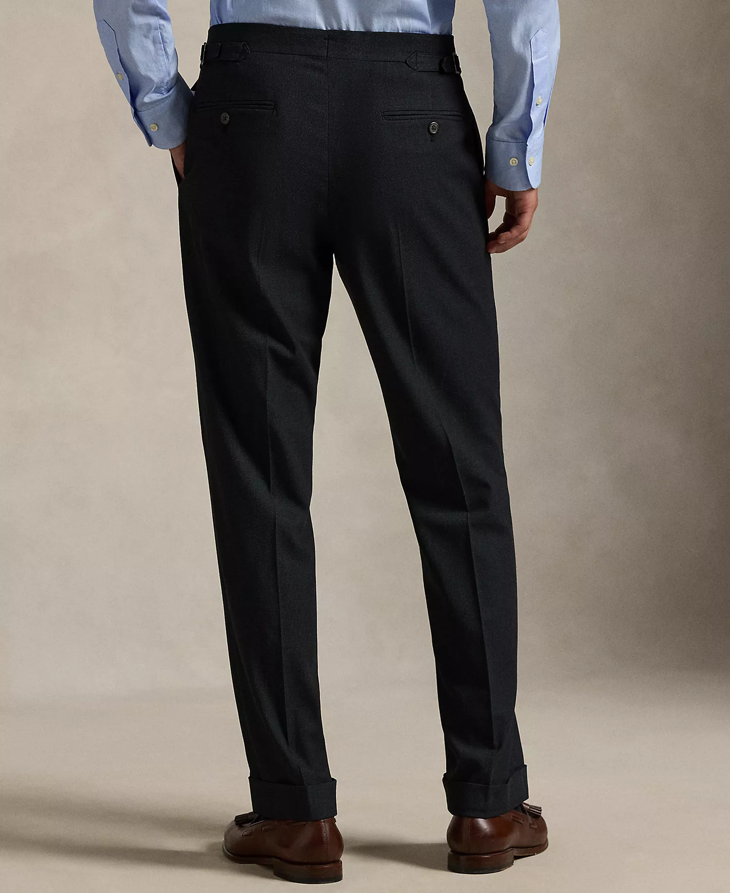 Men's Twill Blend Trouser Pants - Navy - 32 - 30