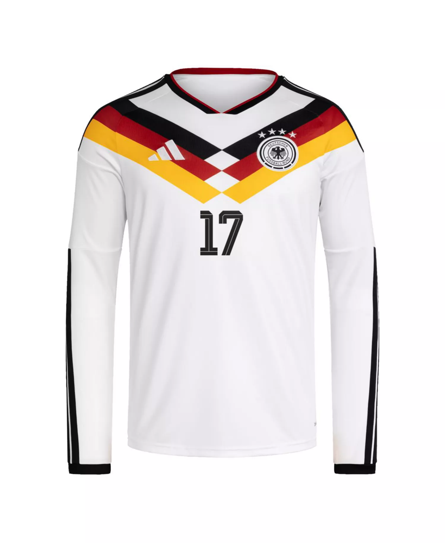Men's Florian Wirtz White Germany National Team 2026 Home Replica Long Sleeve Jersey - White - 2XL