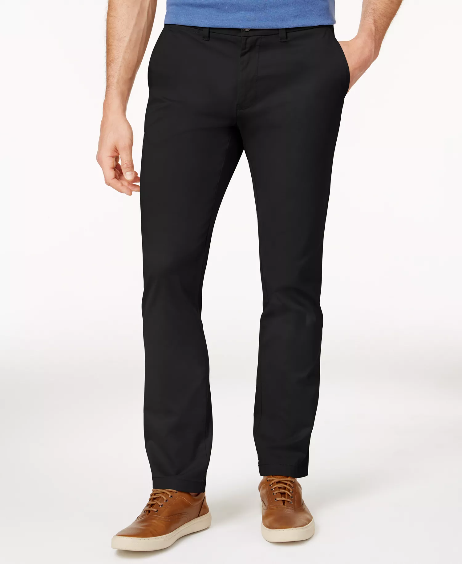 Men's TH Flex Stretch Slim-Fit Chino Pants   - Black - 30 - 32
