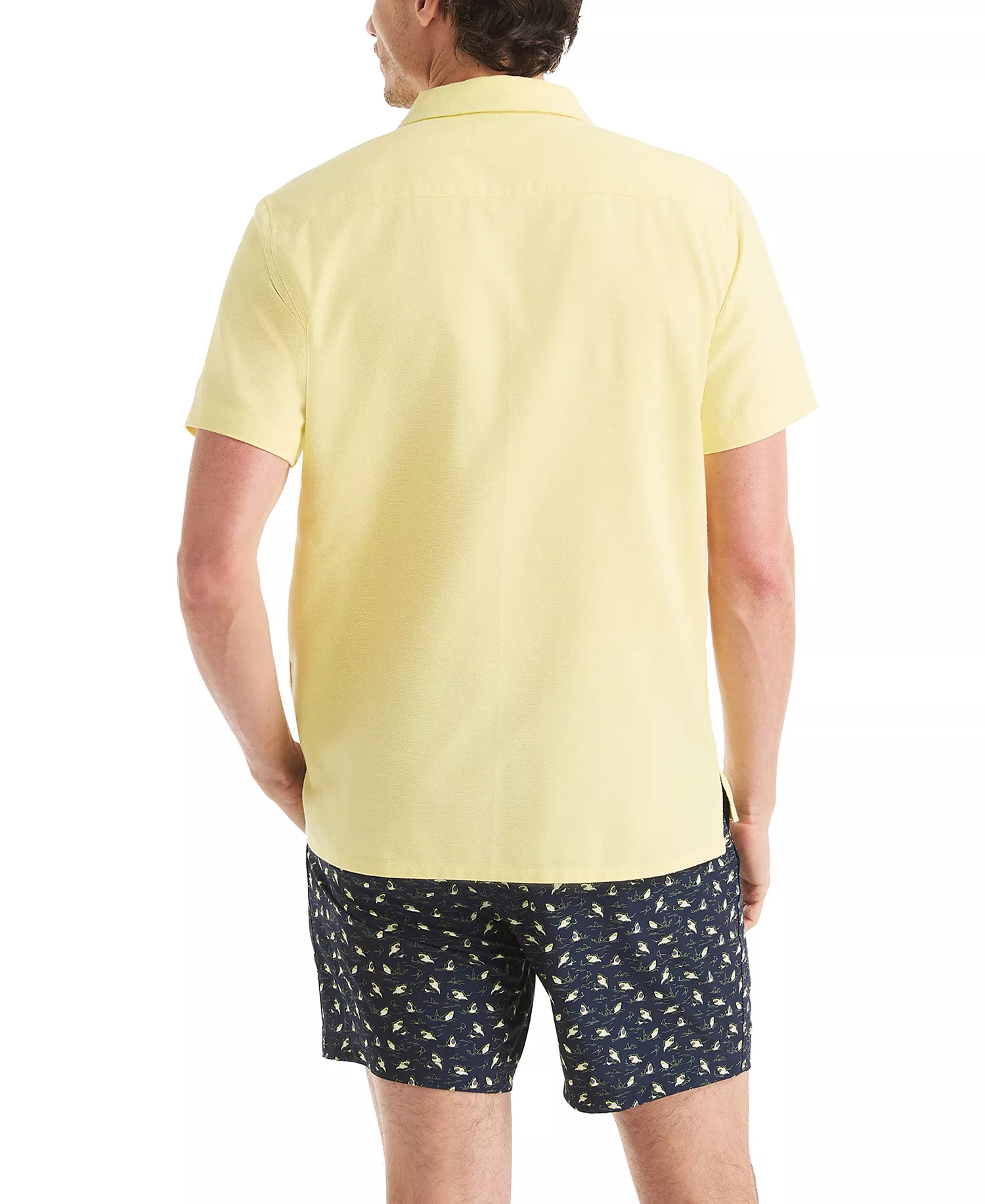 JAWS x Men's Classic-Fit Jaspe Dobby Button-Down Shirt  - Knot Yellow - 2XL