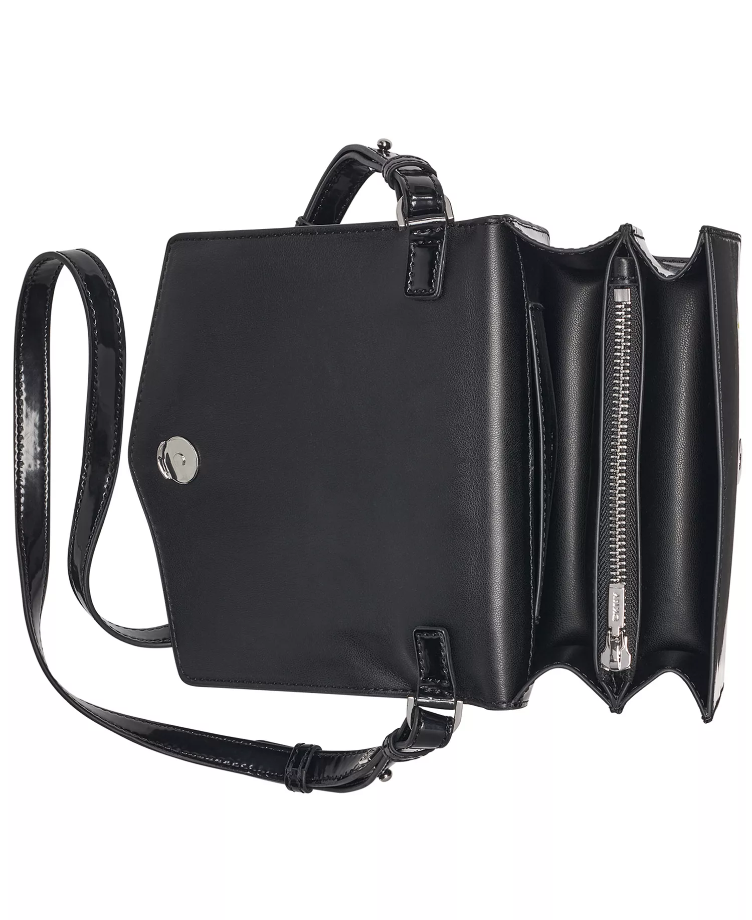 Riona Flap Mini Crossbody Bag - Black/silver - NO SIZE