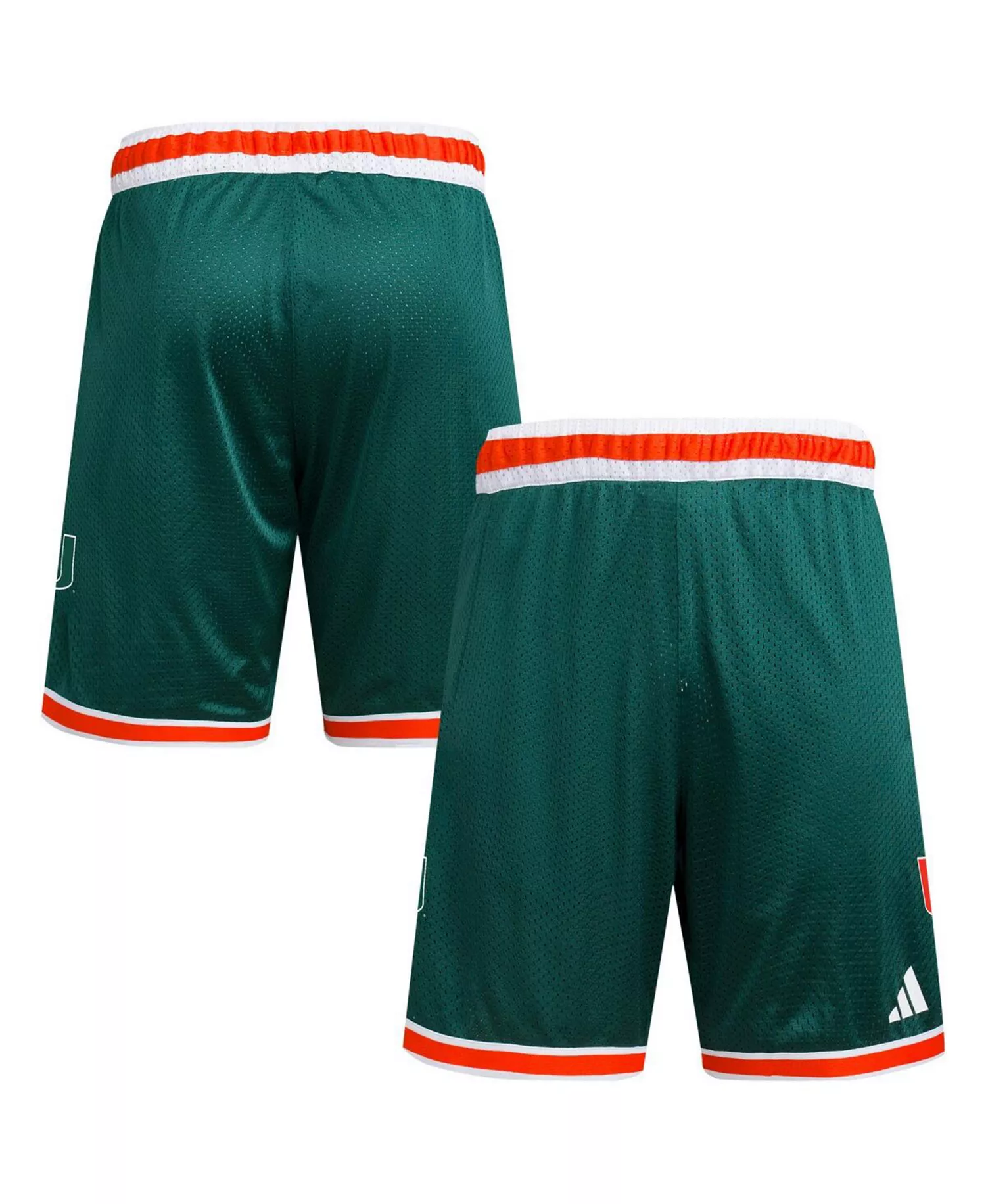 Men's Green Miami Hurricanes Swingman Replica Basketball Shorts - Green - M