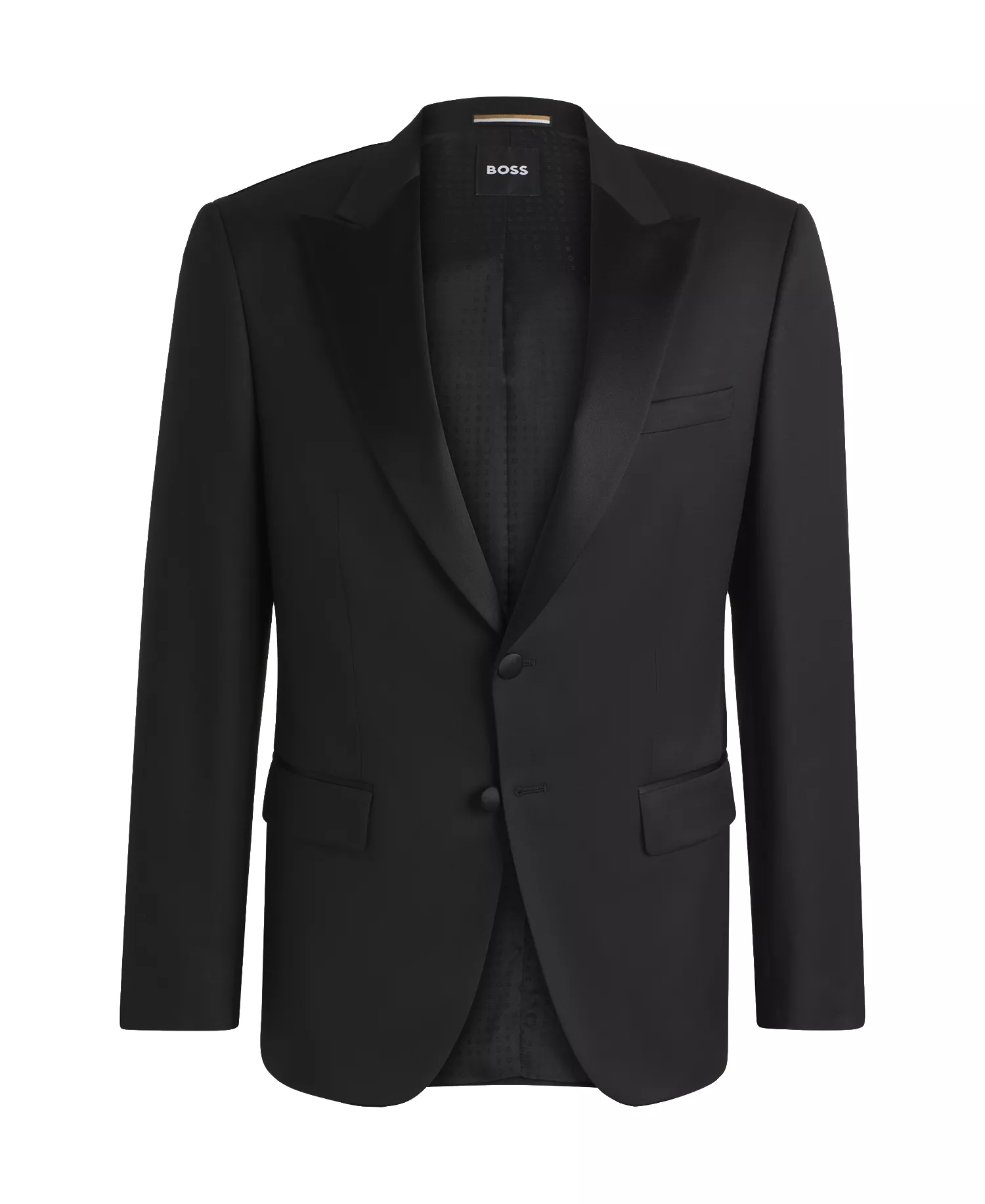 Men's Slim-Fit Tuxedo Suit Jacket - Black - 34R
