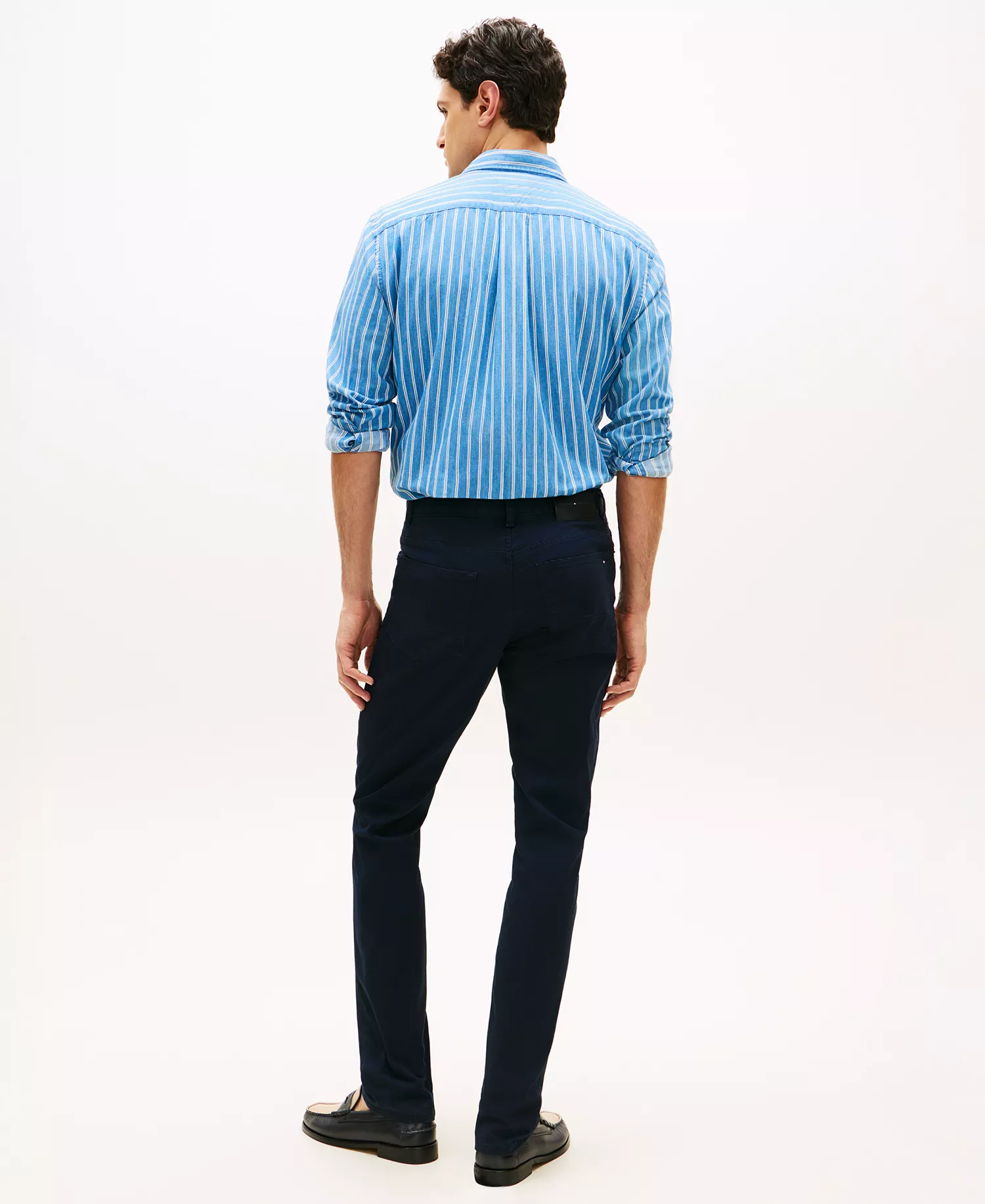 Men's Denton Slim-Straight Five-Pocket Stretch Essential Twill Pants - Desert Sky - 30 - 30