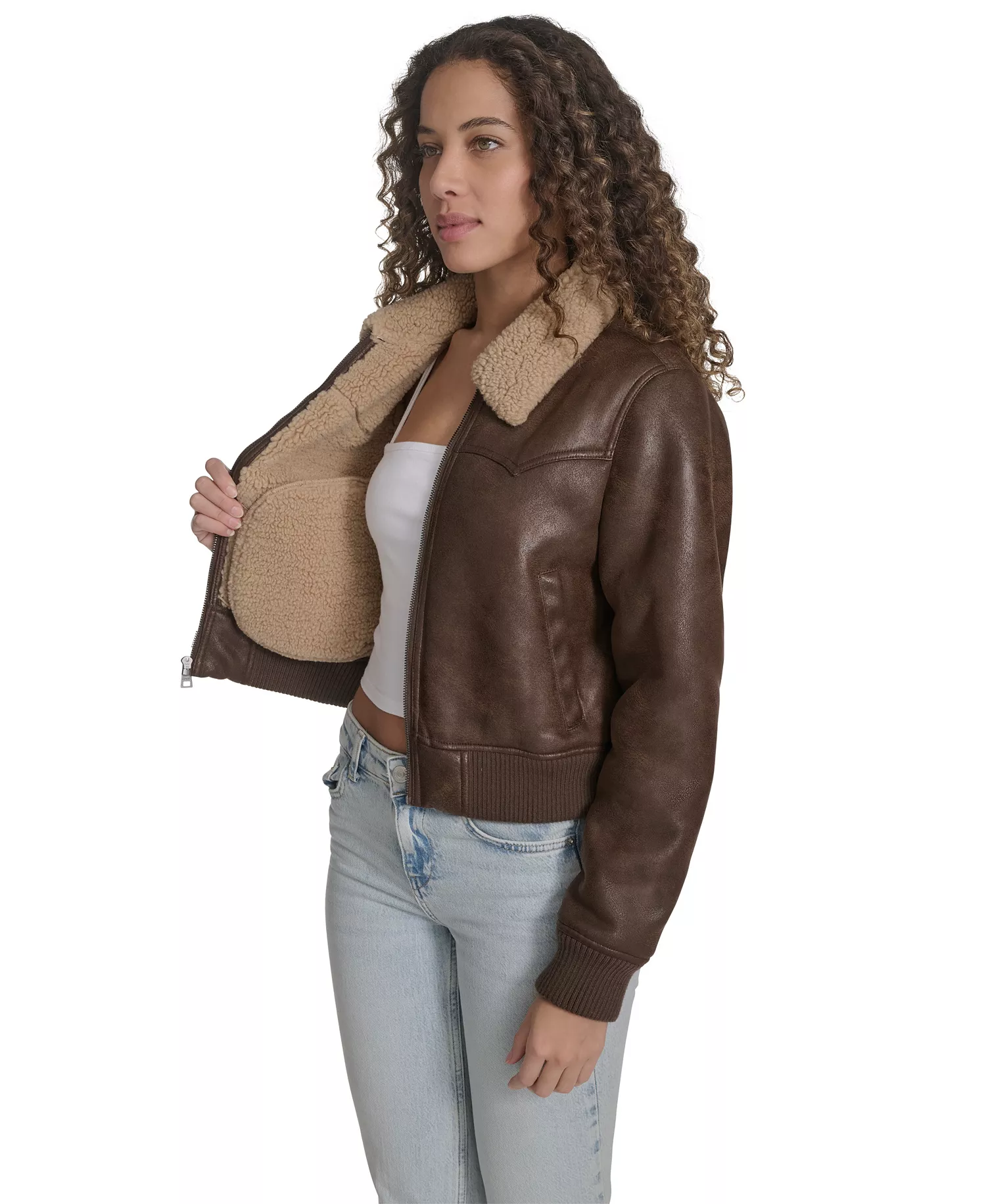 Women's Long Sleeve Western Jacket - Almond Milk - L