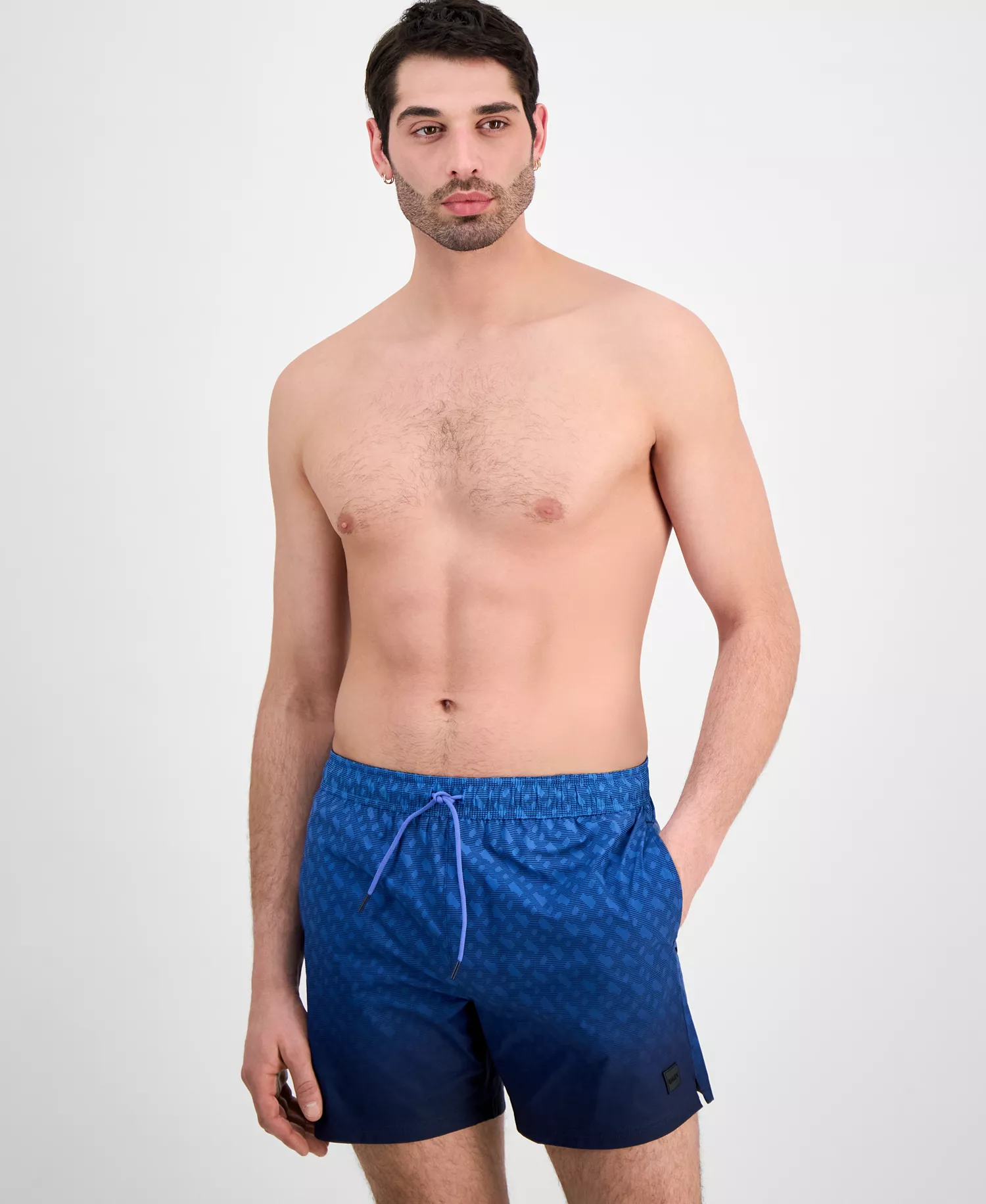 BOSS by Men's Ombre 6" Swim Trunks - Blue - 2XL