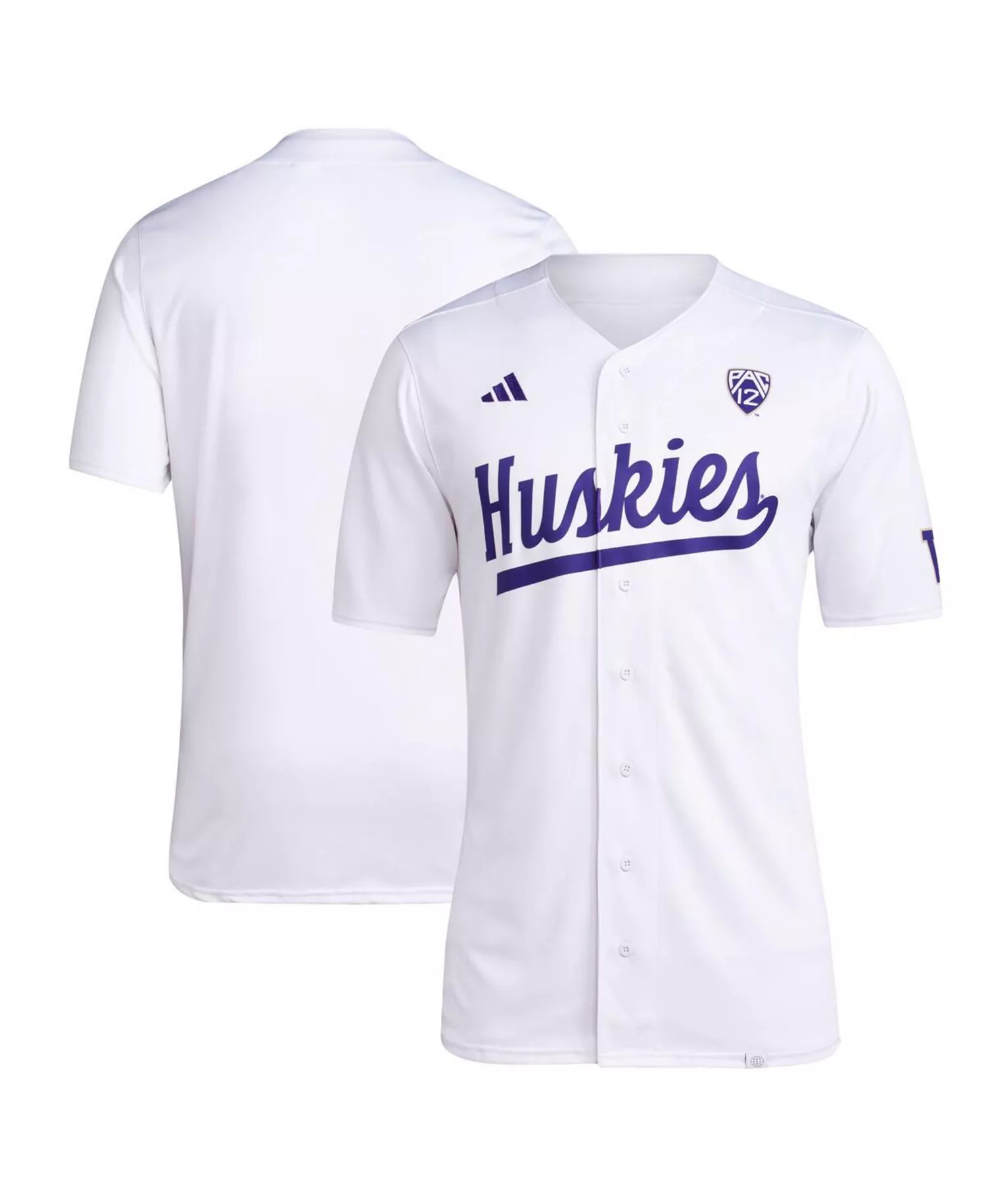 Men's White Washington Huskies Team Baseball Jersey - White - 2XL