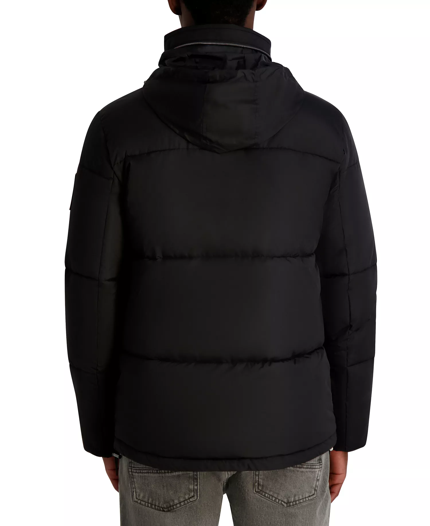 Men's Puffer with Chest Pockets - Black - 2XL