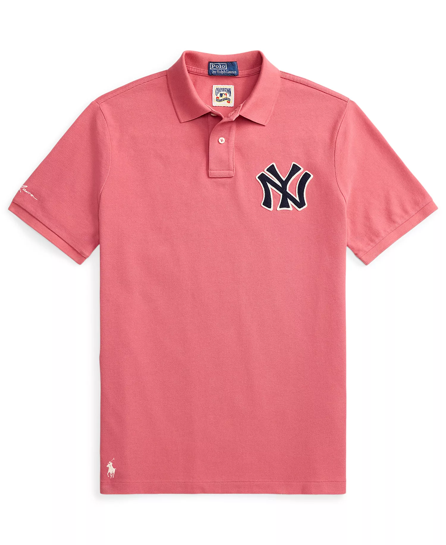 Men's Yankees Logo Mesh Polo Shirt - Adirondack Berry - 2XL