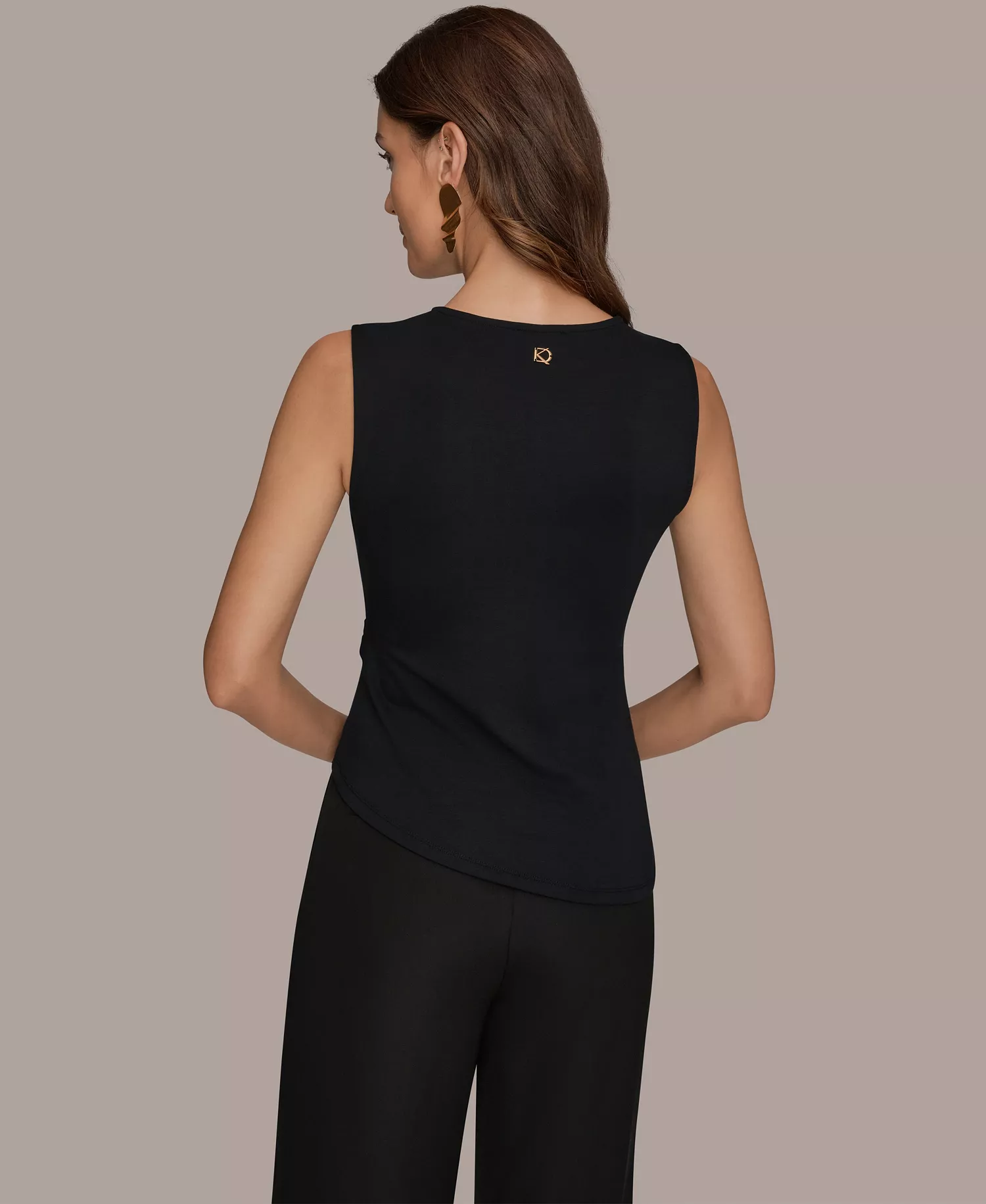 Petite Sleeveless Top - Black - P/L