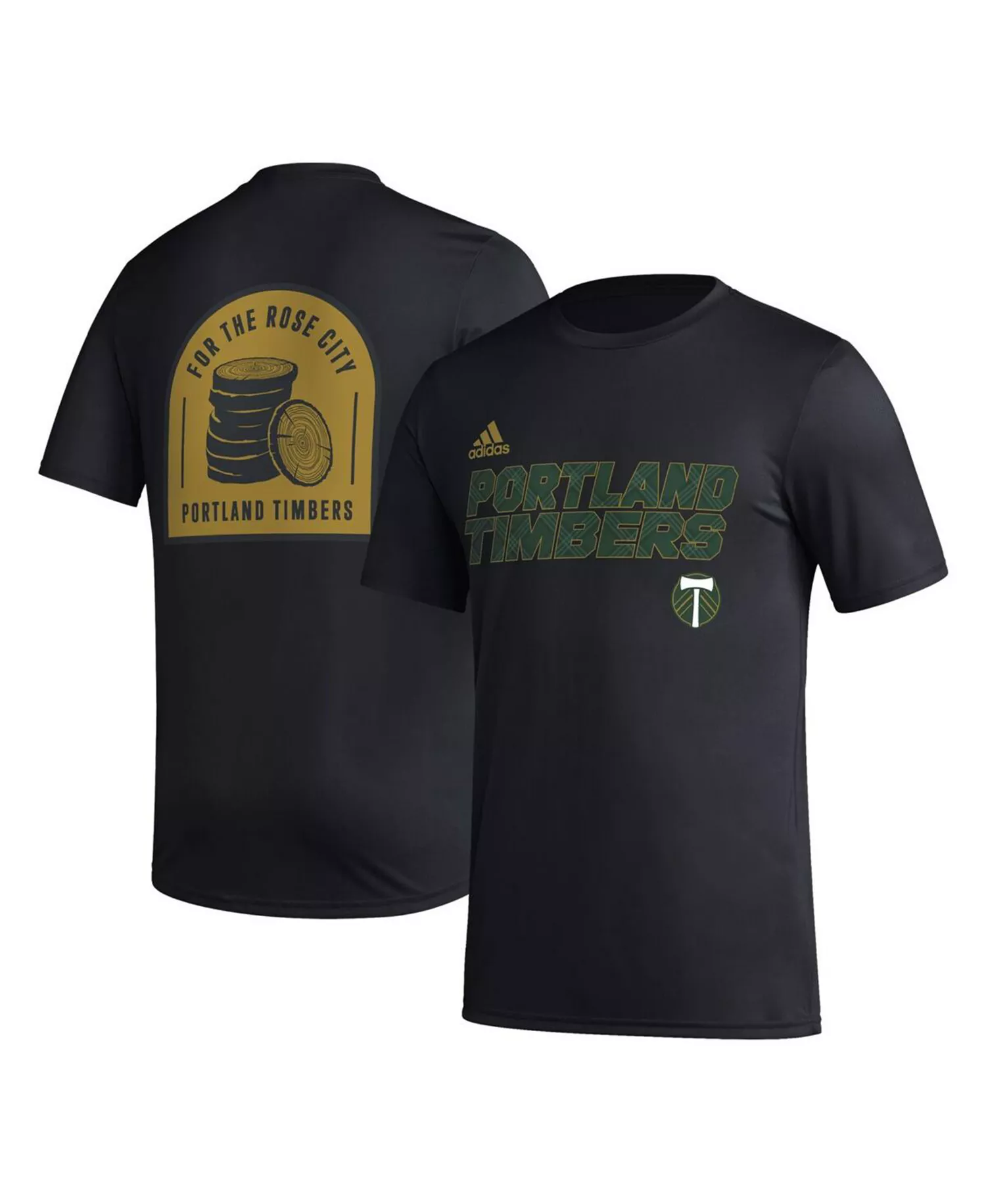 Men's Black Portland Timbers Team Jersey Hook AEROREADY T-shirt - Black - M