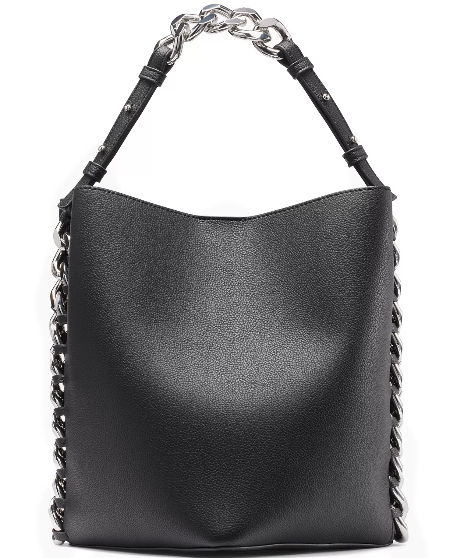 Riona Medium Bucket Bag - Black/silver - NO SIZE