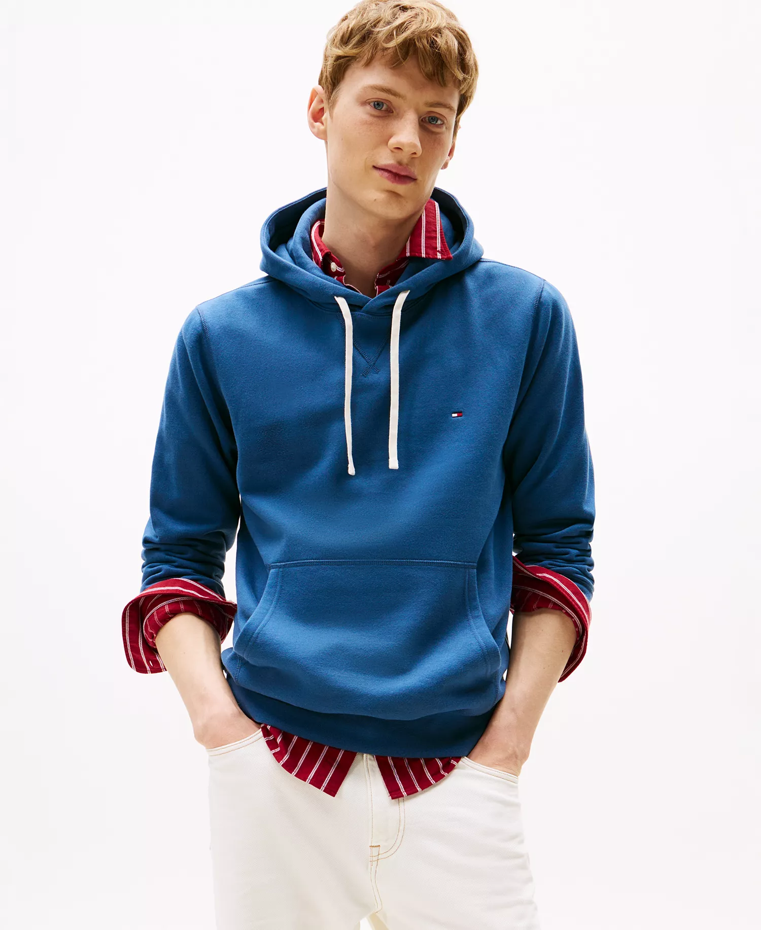 Men's Essential Fleece Hoodie - Aegean Sea - S