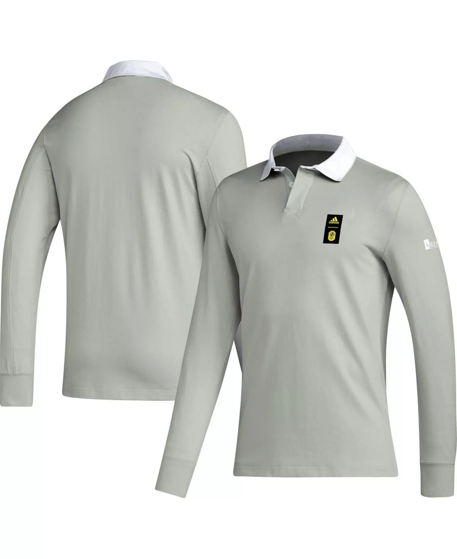 Men's 2023 Player Gray Nashville SC Travel Long Sleeve Polo Shirt - Gray - 2XL