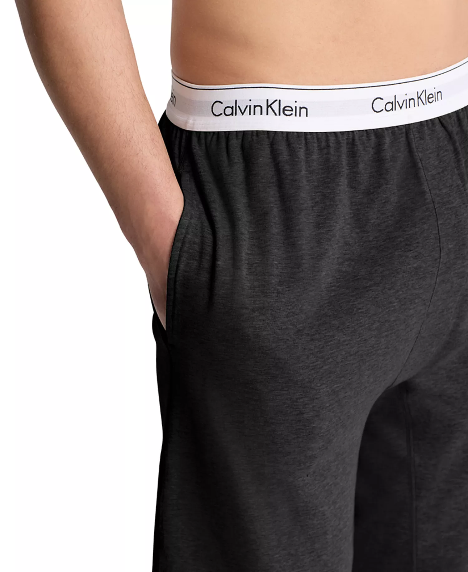 Men's Modern Cotton Logo Pajama Jogger - Black - L