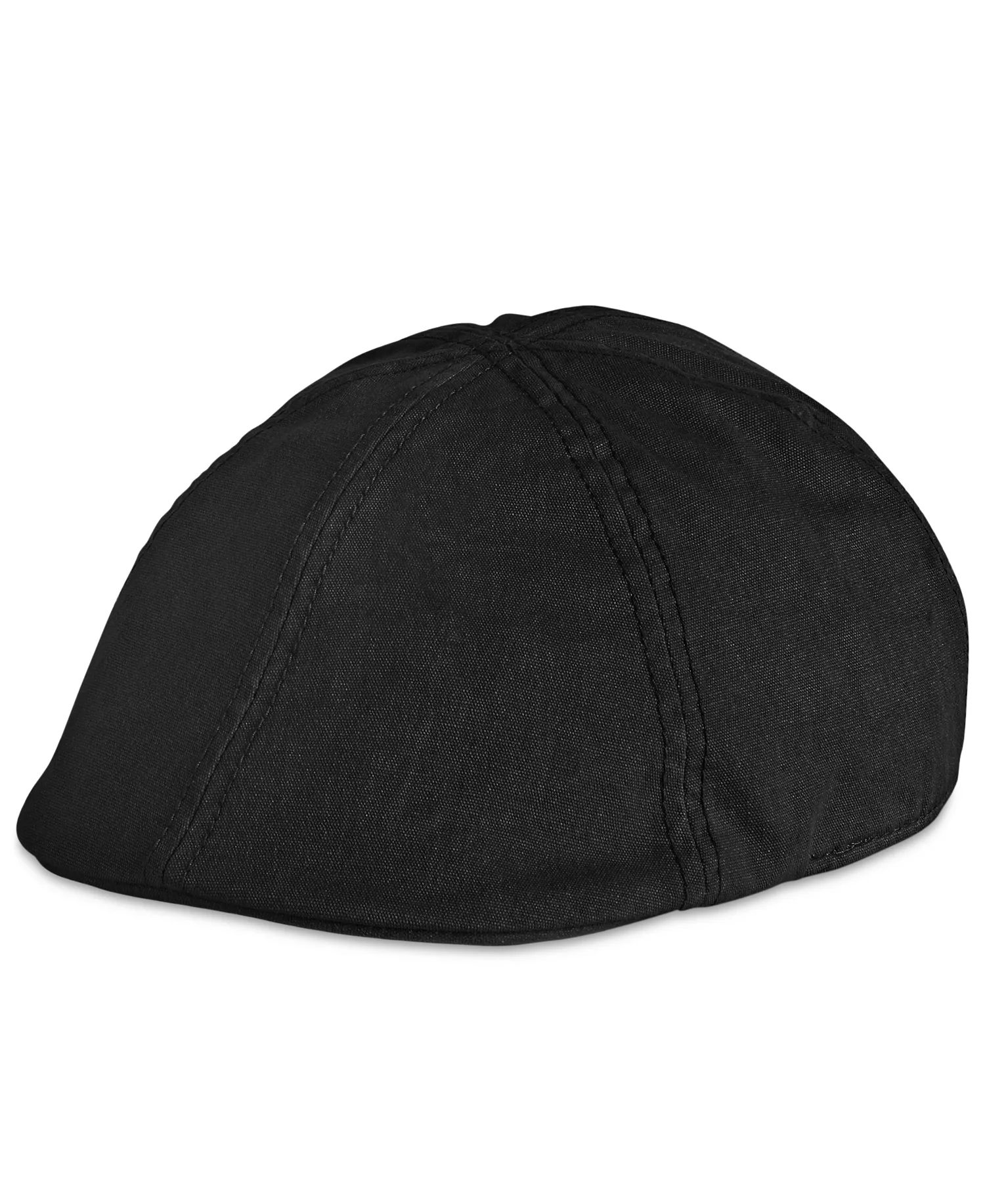 Men's Oil Cloth Classic Ivy Hat with Flannel Band - Black - L/XL