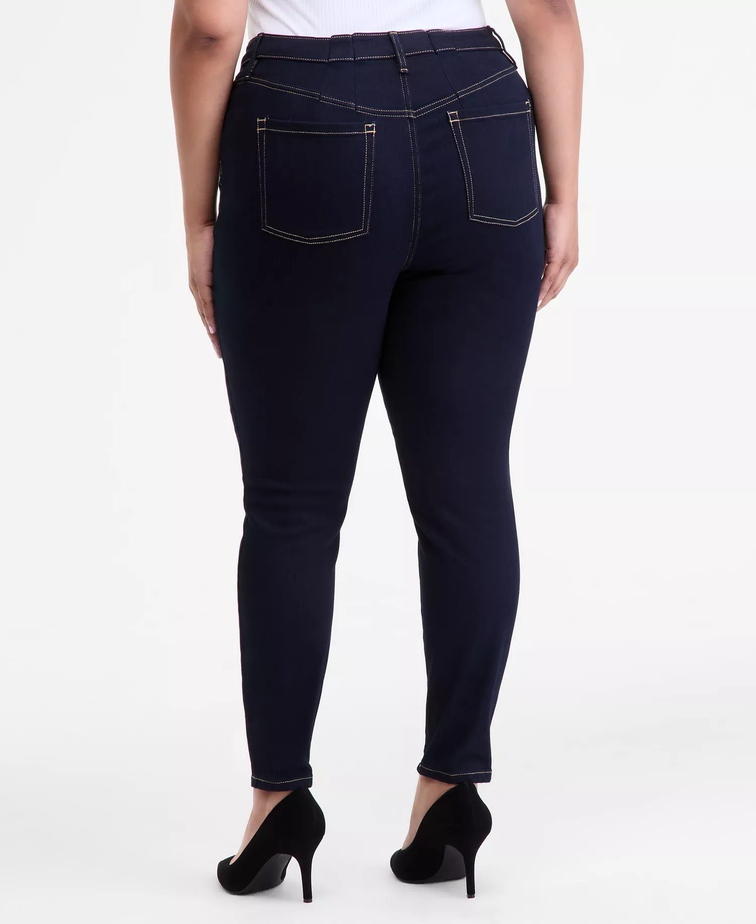 Women's Mid Rise Skinny Jeans, Created for Macy's - Dark Indigo - 0
