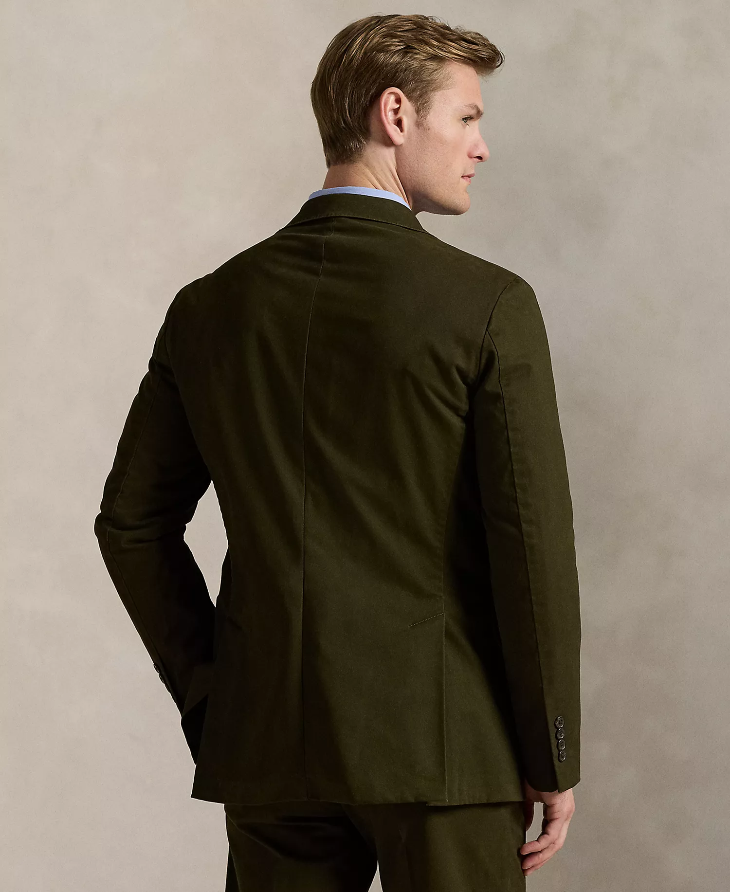 Men's Polo Unconstructed Modern Suit Jacket - Dark Loden - 38