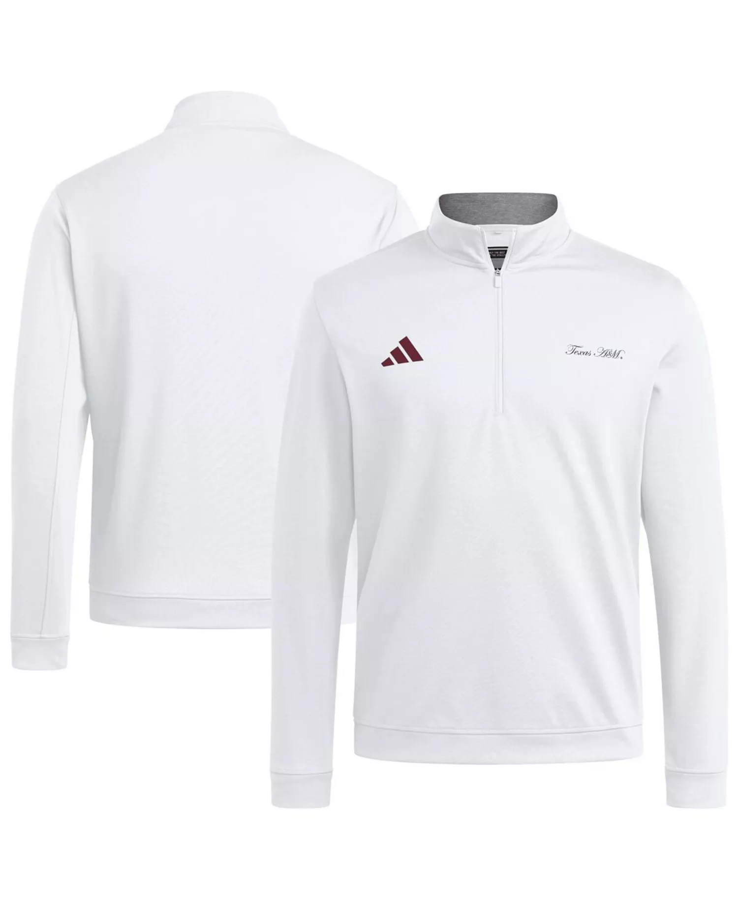 Men's White Texas A&M Aggies Elevated Quarter-Zip Jacket - White - 2XL