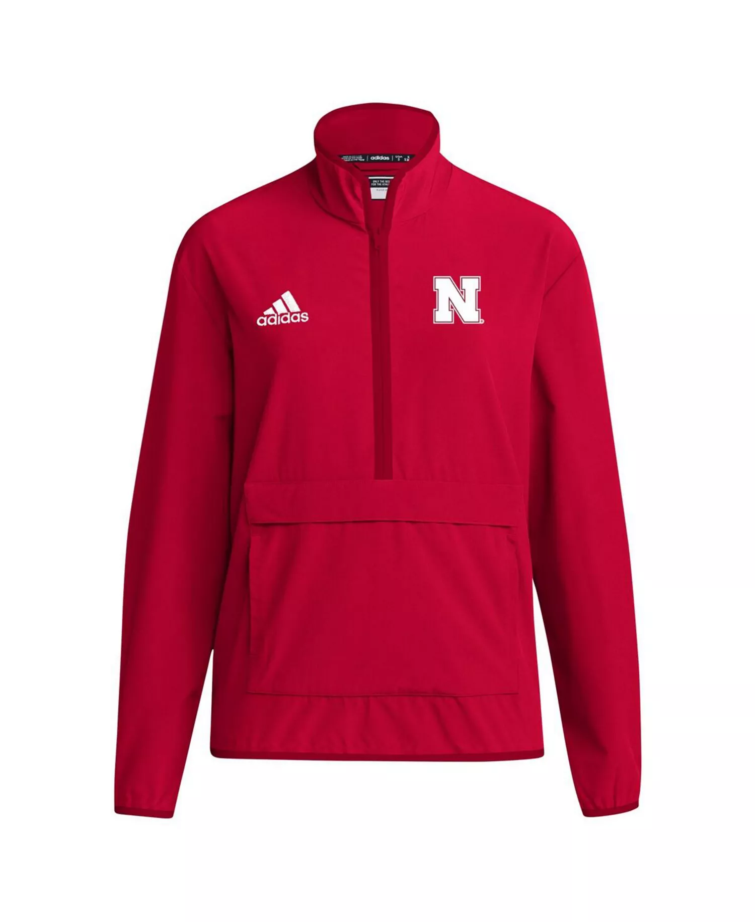 Men's Scarlet Nebraska Huskers Coaches Sideline Half-Zip Jacket - Scarlet - S