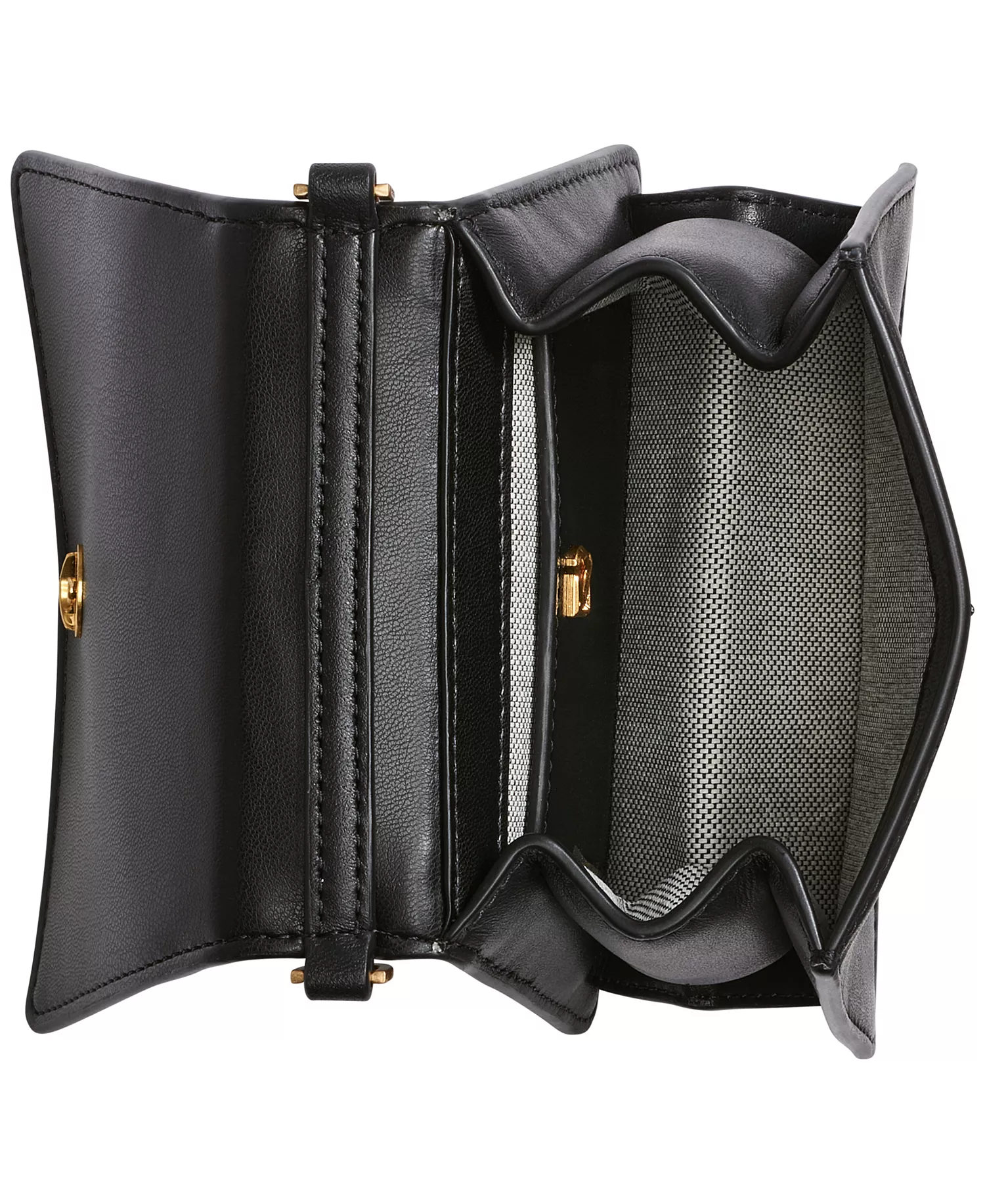 Women's Tulle Mini Crossbody Bag - Black/gold - NO SIZE