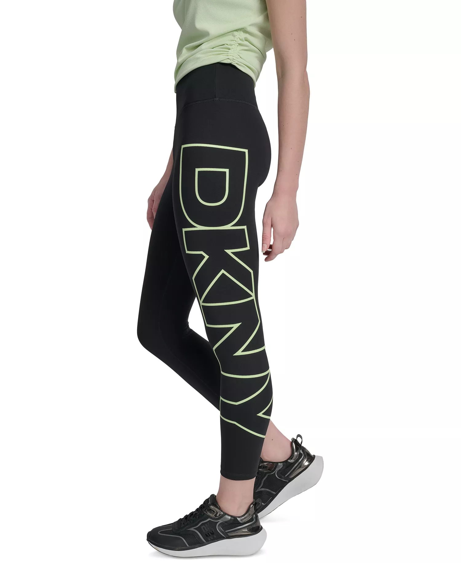 Women's Logo Balance Compression High-Waist 7/8 Tights - Iced Pear - XS