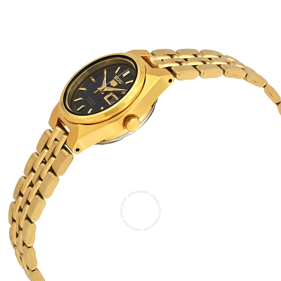 Seiko Series 5 Automatic Black Dial Ladies Watch