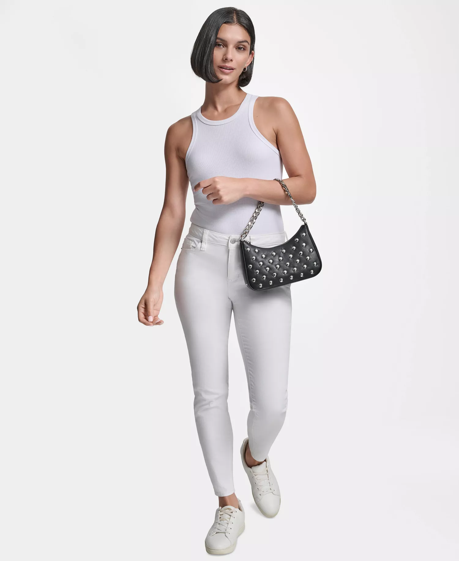 Women's Jenna Demi Small Crossbody Handbag - Black/silver - NO SIZE