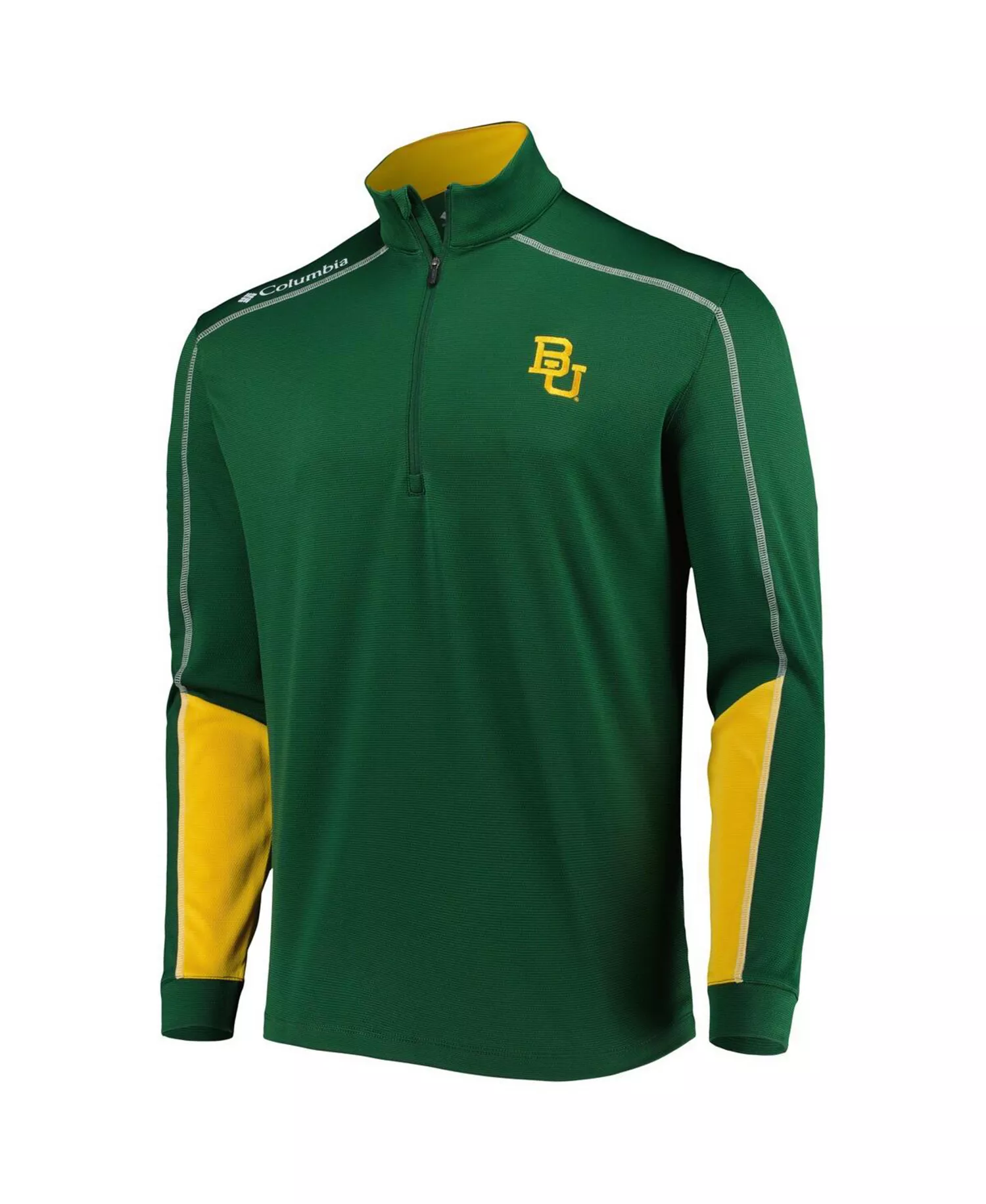 Men's Green Baylor Bears Wick Quarter-Zip Jacket - Green, Gold - 2XL