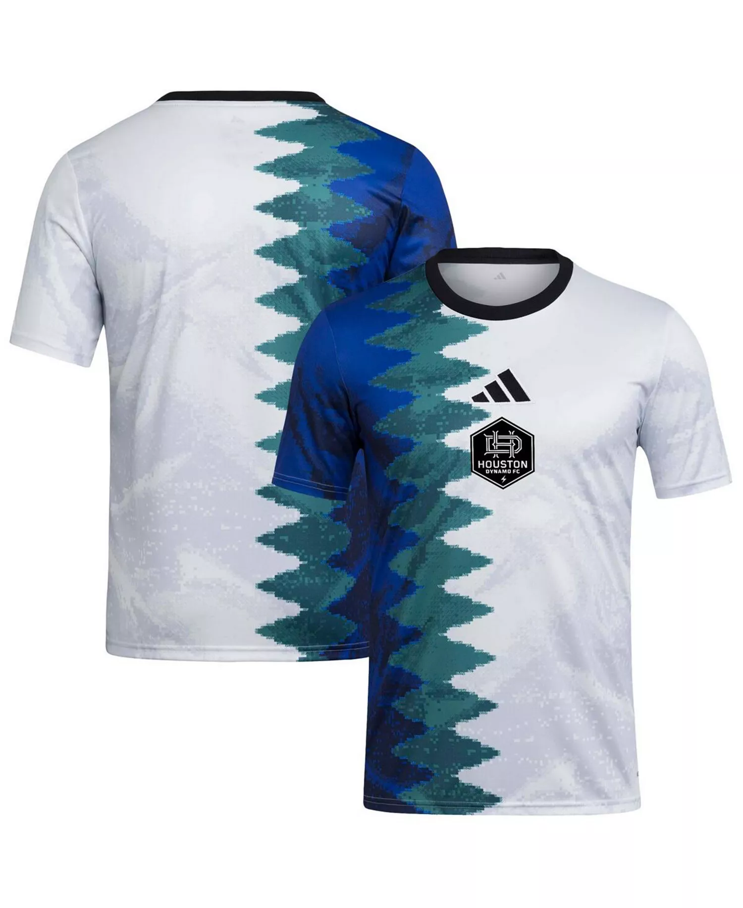 Men's White Houston Dynamo FC 2025 Gaming AEROREADY Pre-Match Jersey - White - L