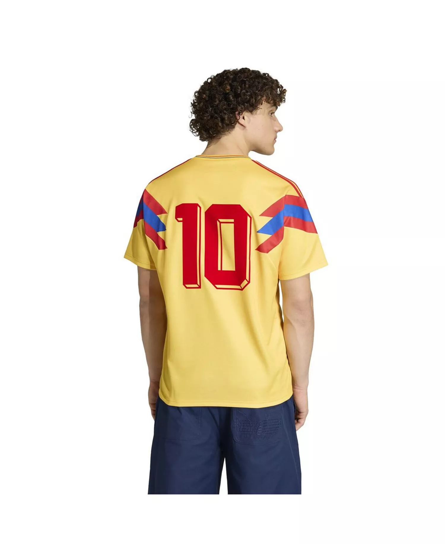 Men's Yellow Colombia National Team 1990 Bringback Home Jersey - Yellow - 2XL