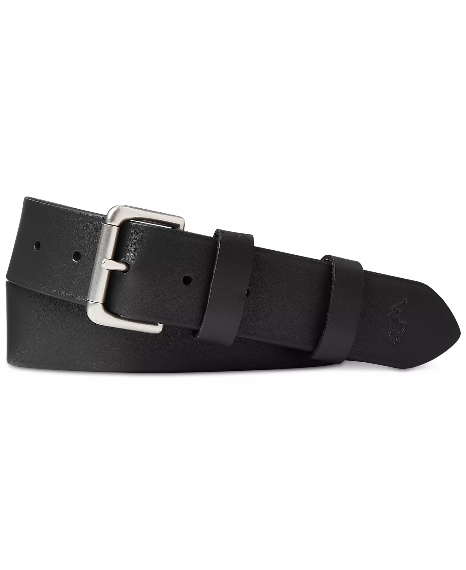 Men's Full-Grain Leather Belt - Black - 32