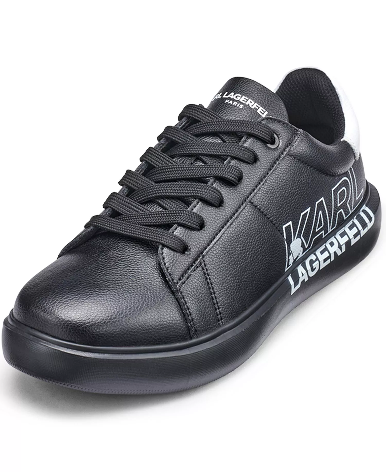 Men's Spillover Side Logo Sneakers - Black - 10.5M