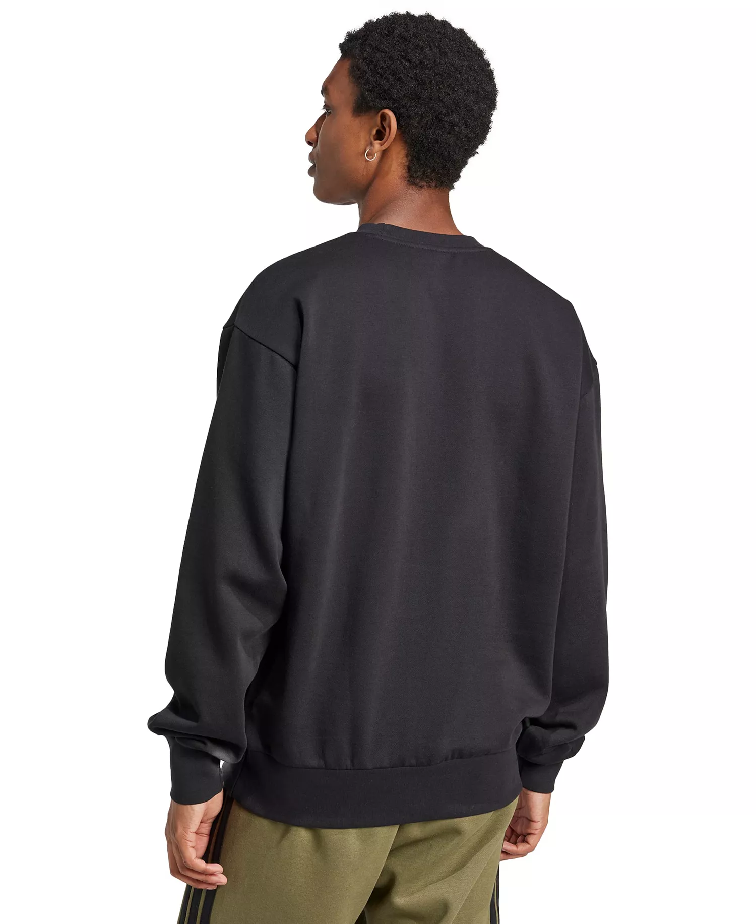 Men's Essentials Feel Cozy Sportswear Crewneck Sweatshirt - Black - 2XL