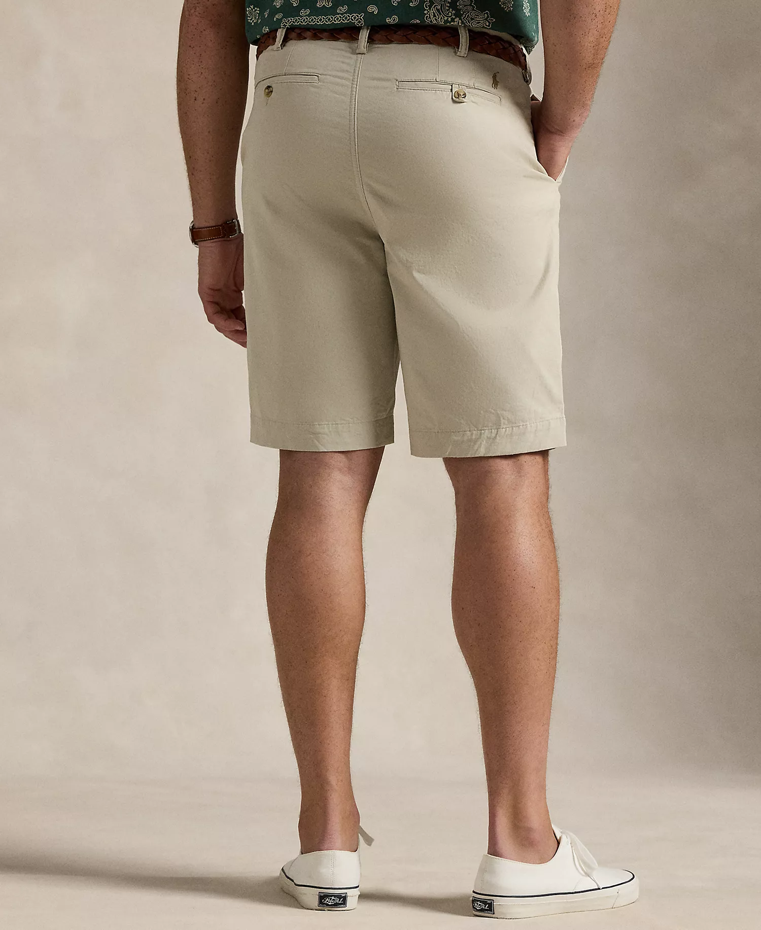 Men's Big & Tall Stretch Classic-Fit Chino Shorts - Classic Stone - 38T