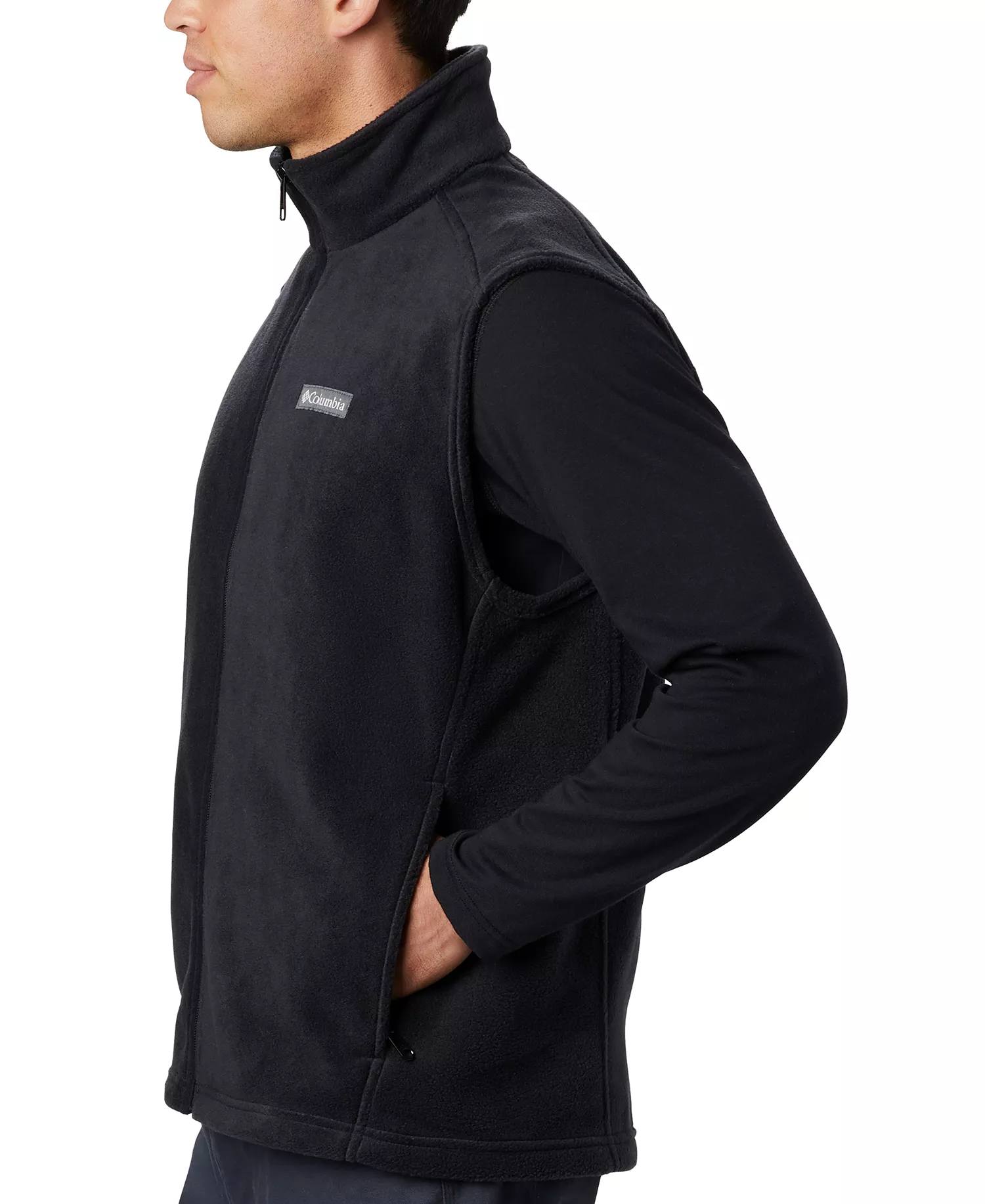 Men's Steens Mountain Fleece Vest - Black - L