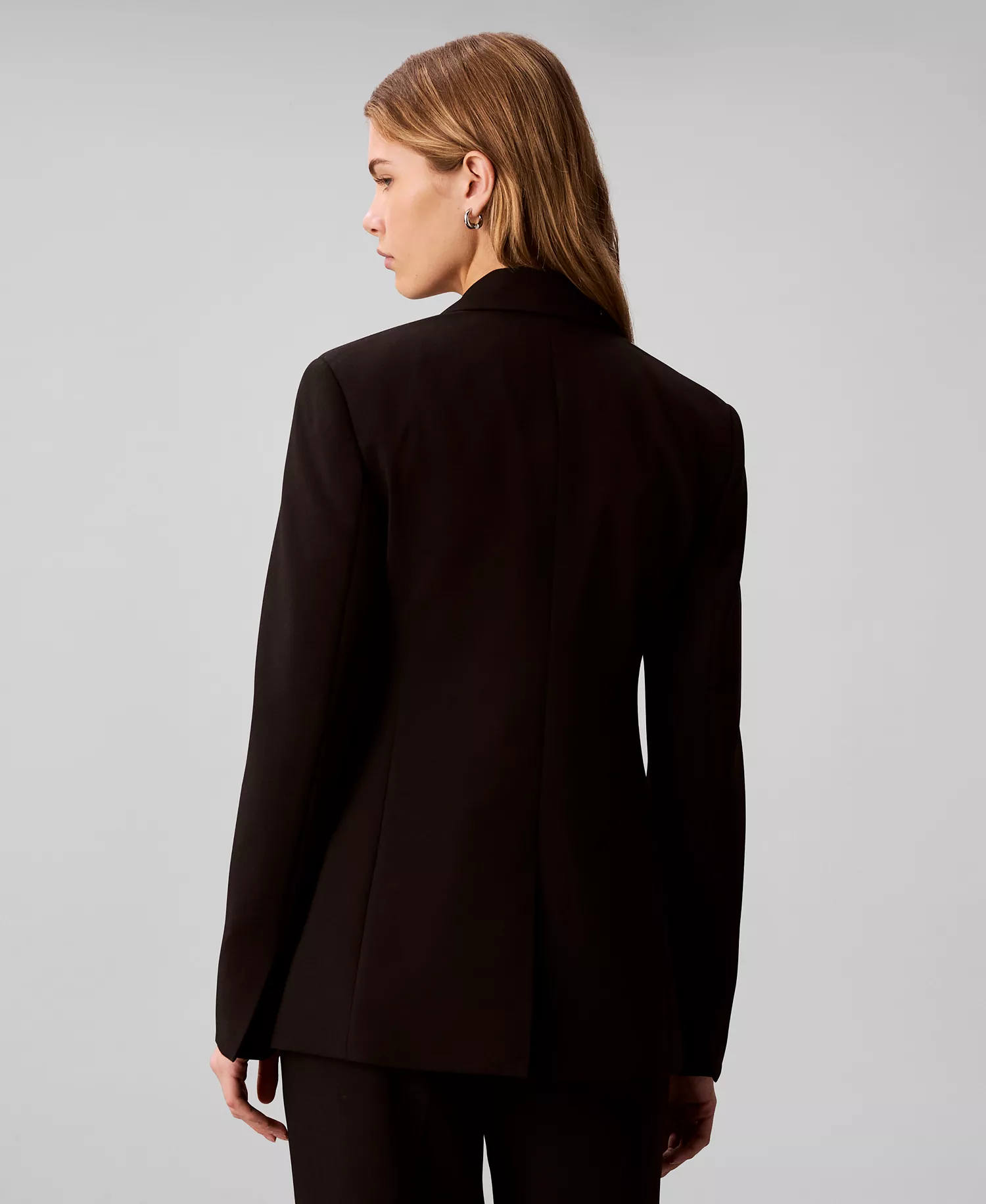 Women's Notch Lapel Cinched Blazer - Black Arch - 10