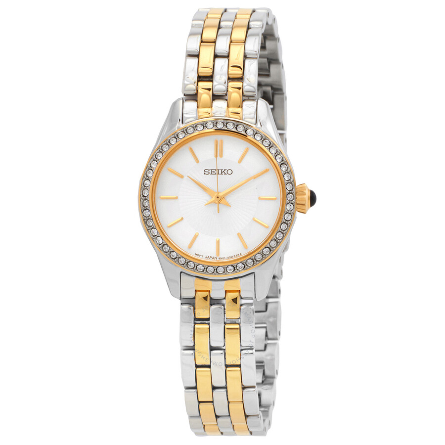 Seiko Quartz White Dial Ladies Watch