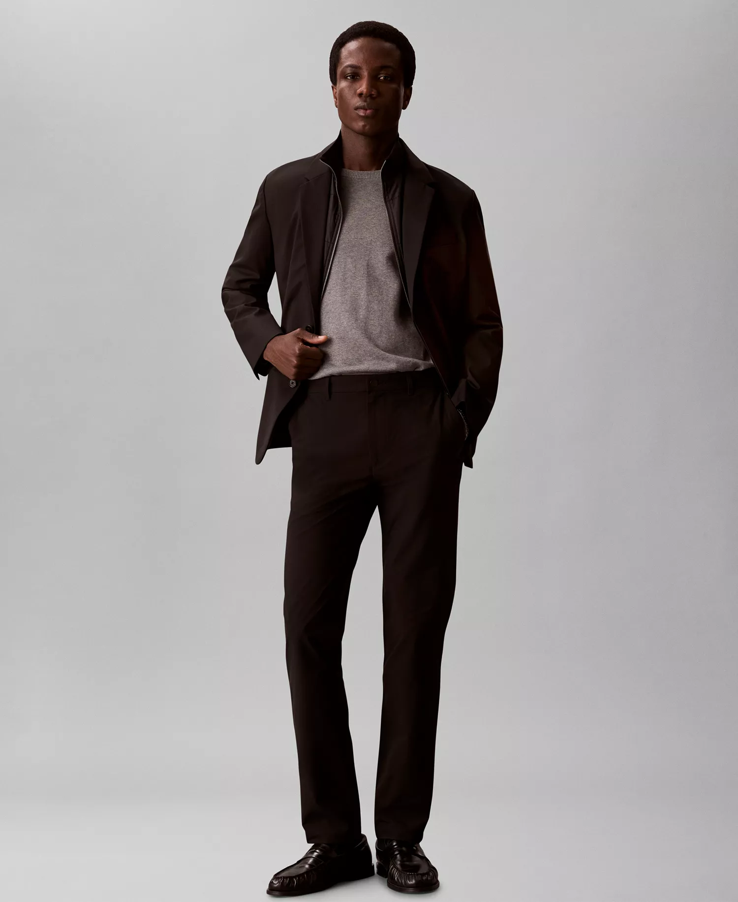 Men's Slim-Fit Tech Stretch Pants - Black - 29x30