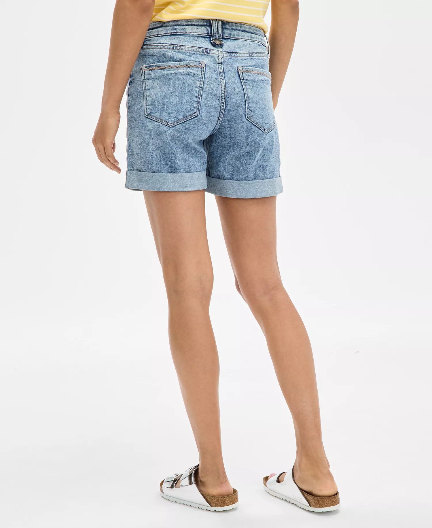 Nautica Women's Cuffed Denim Shorts - Dayflower Wash - 10