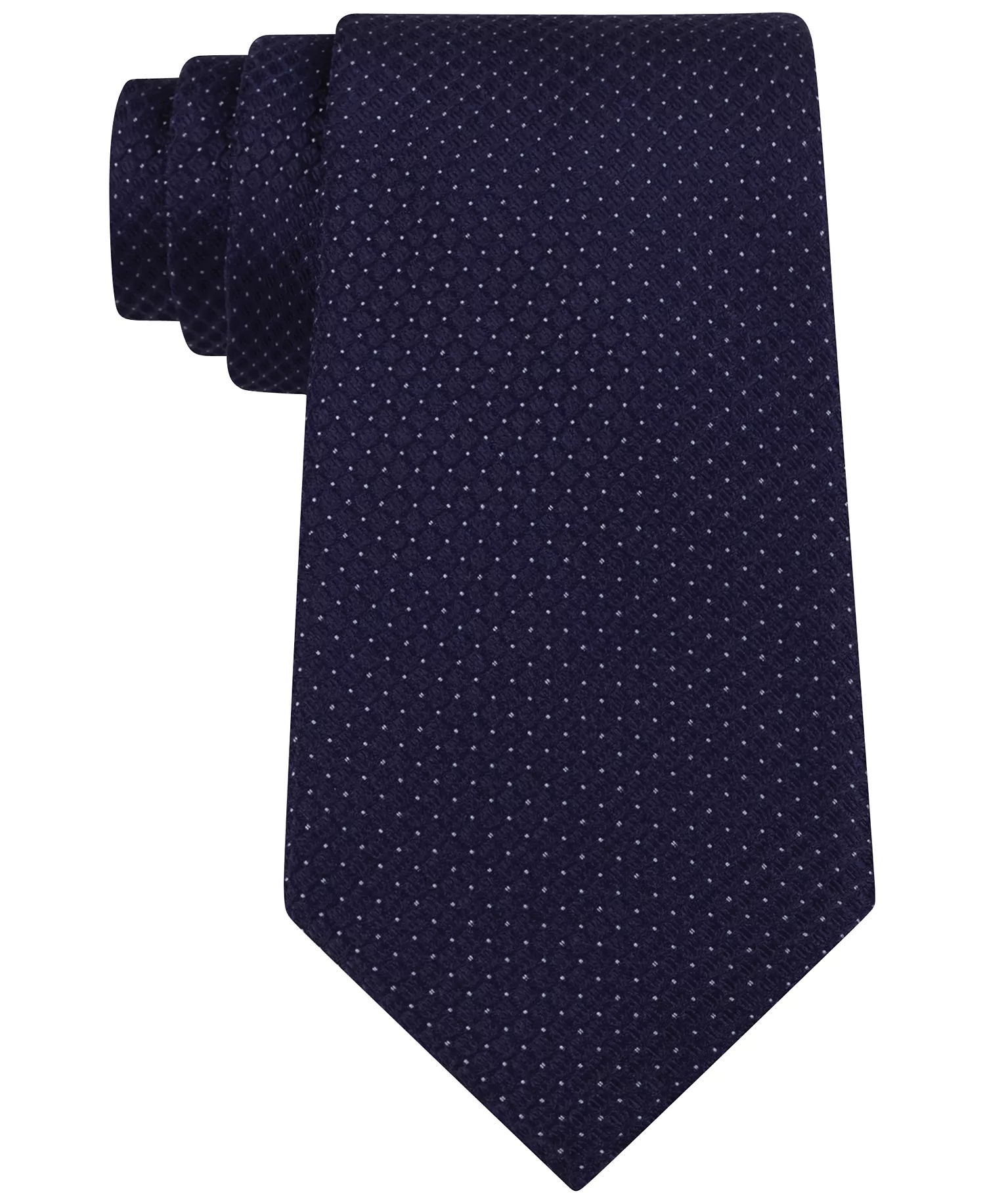 Men's Micro Solid Tie - Navy - ONE SIZE
