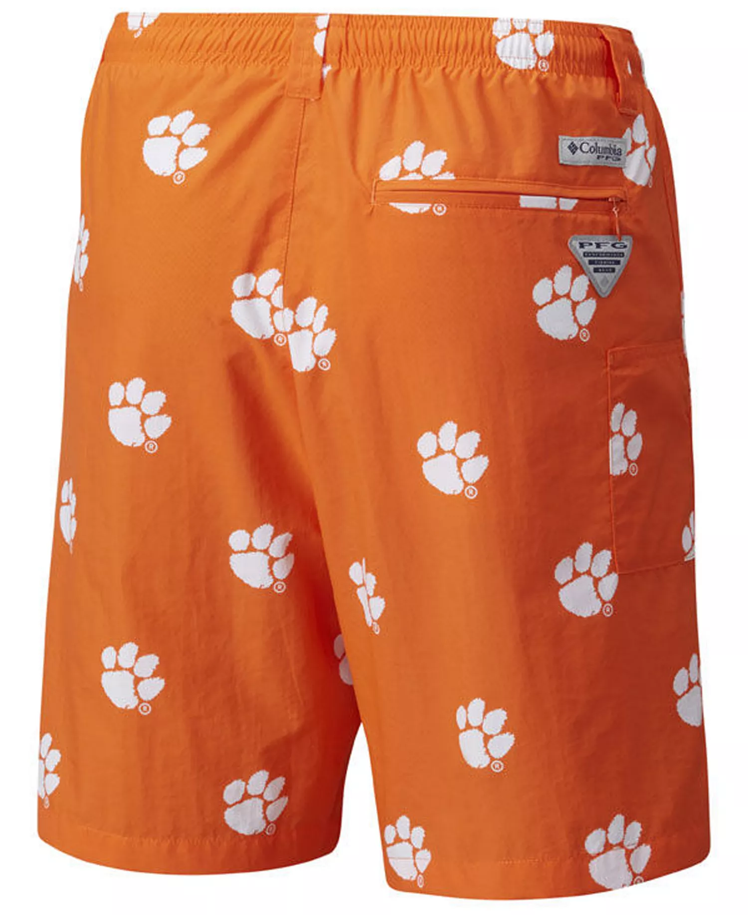 Men's Clemson Tigers Backcast Printed Short - Orange - L