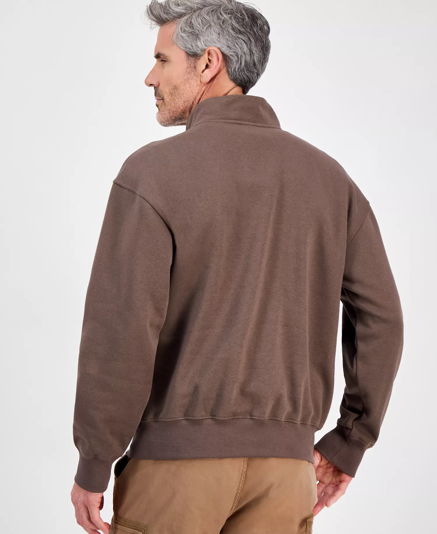 Men's Evolution Quarter-Zip Sweatshirt - Smokey brown - M