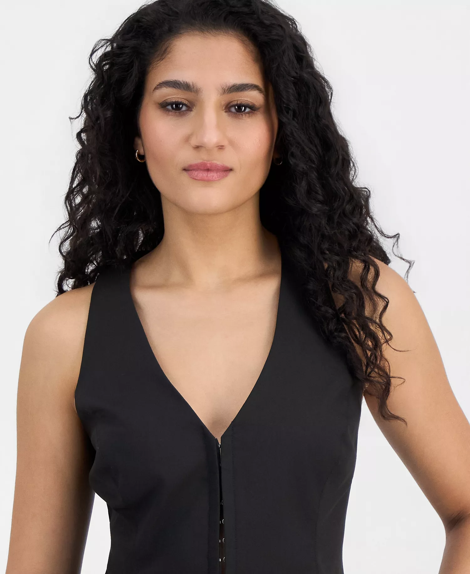 Women's Tailored Suiting Vest, Macy's Exclusive - Black - L