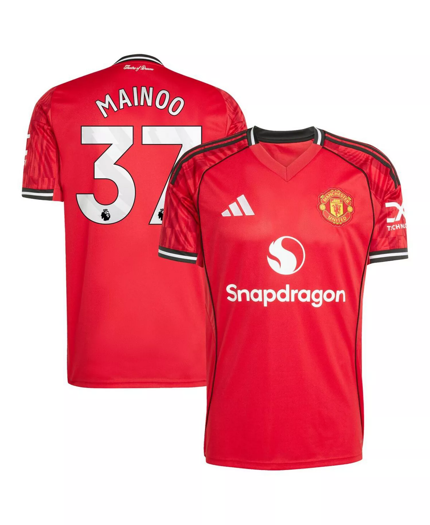 Men's Kobbie Mainoo Red Manchester United Home 2025/26 Replica Player Jersey - Red - 2XL