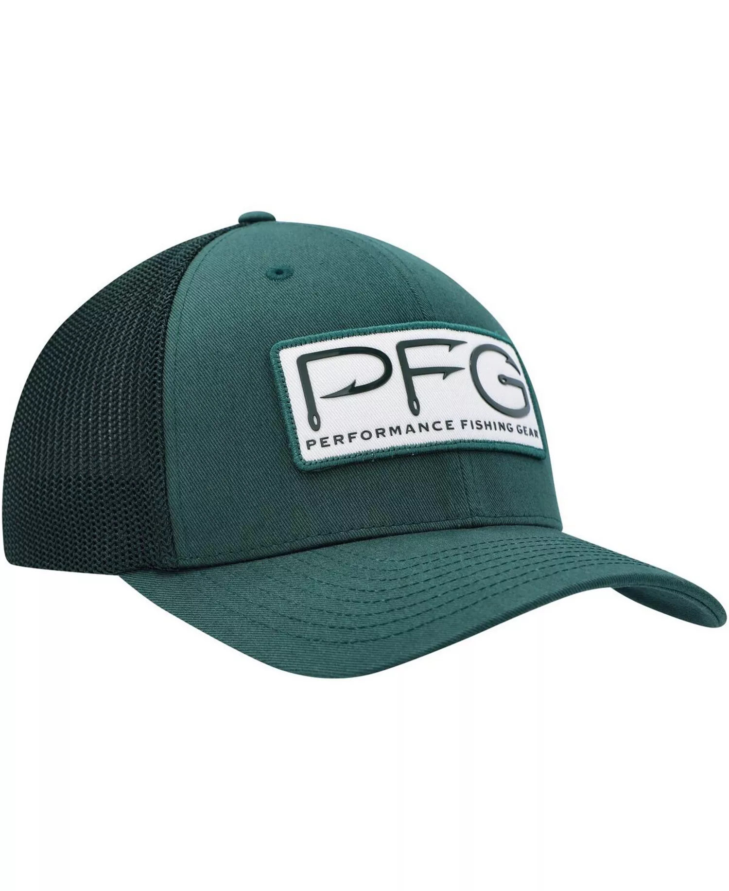 Men's Green Michigan State Spartans PFG Hooks Flex Hat - Green - L/XL